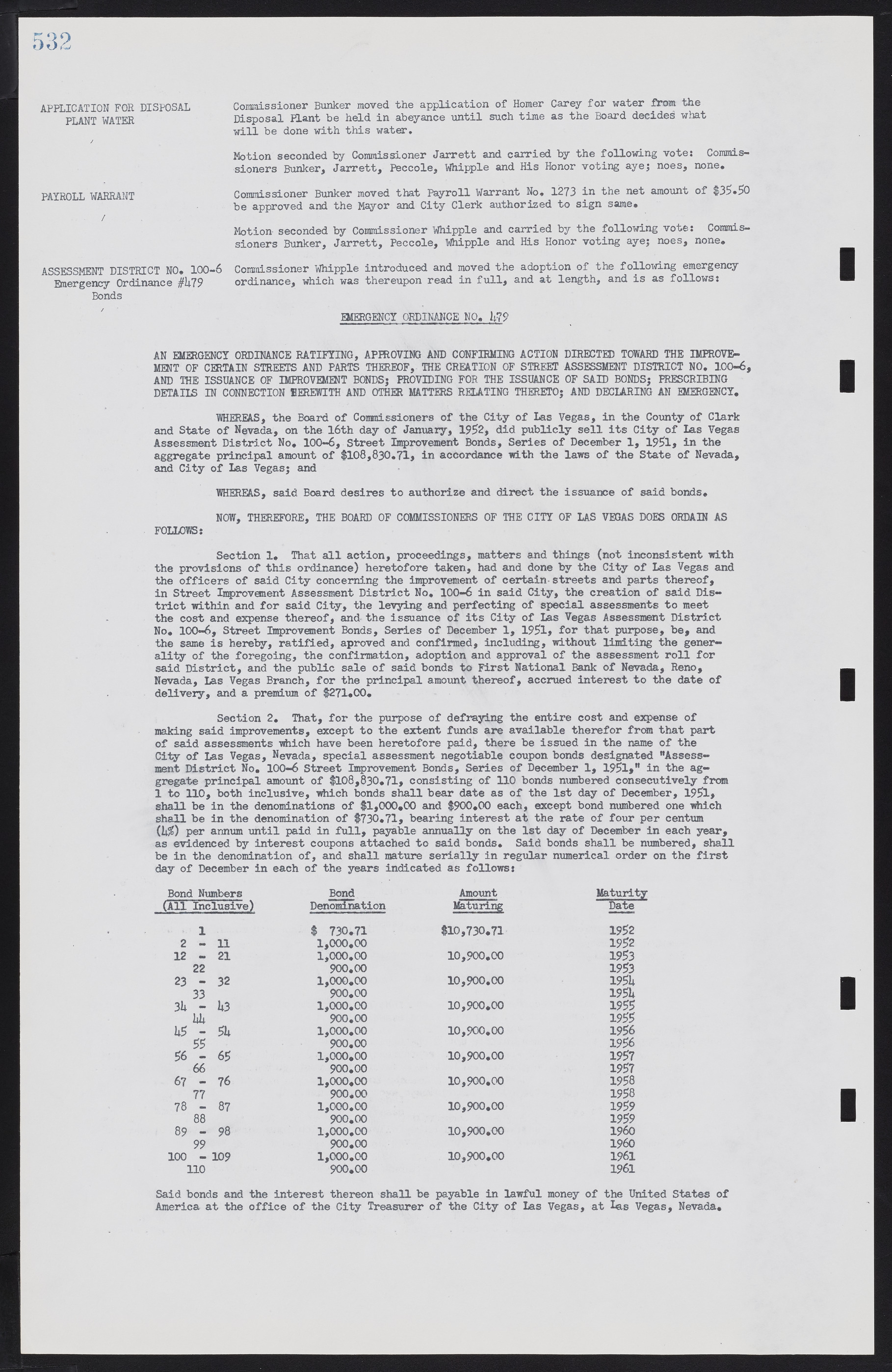 Las Vegas City Commission Minutes, November 7, 1949 to May 21, 1952, lvc000007-550