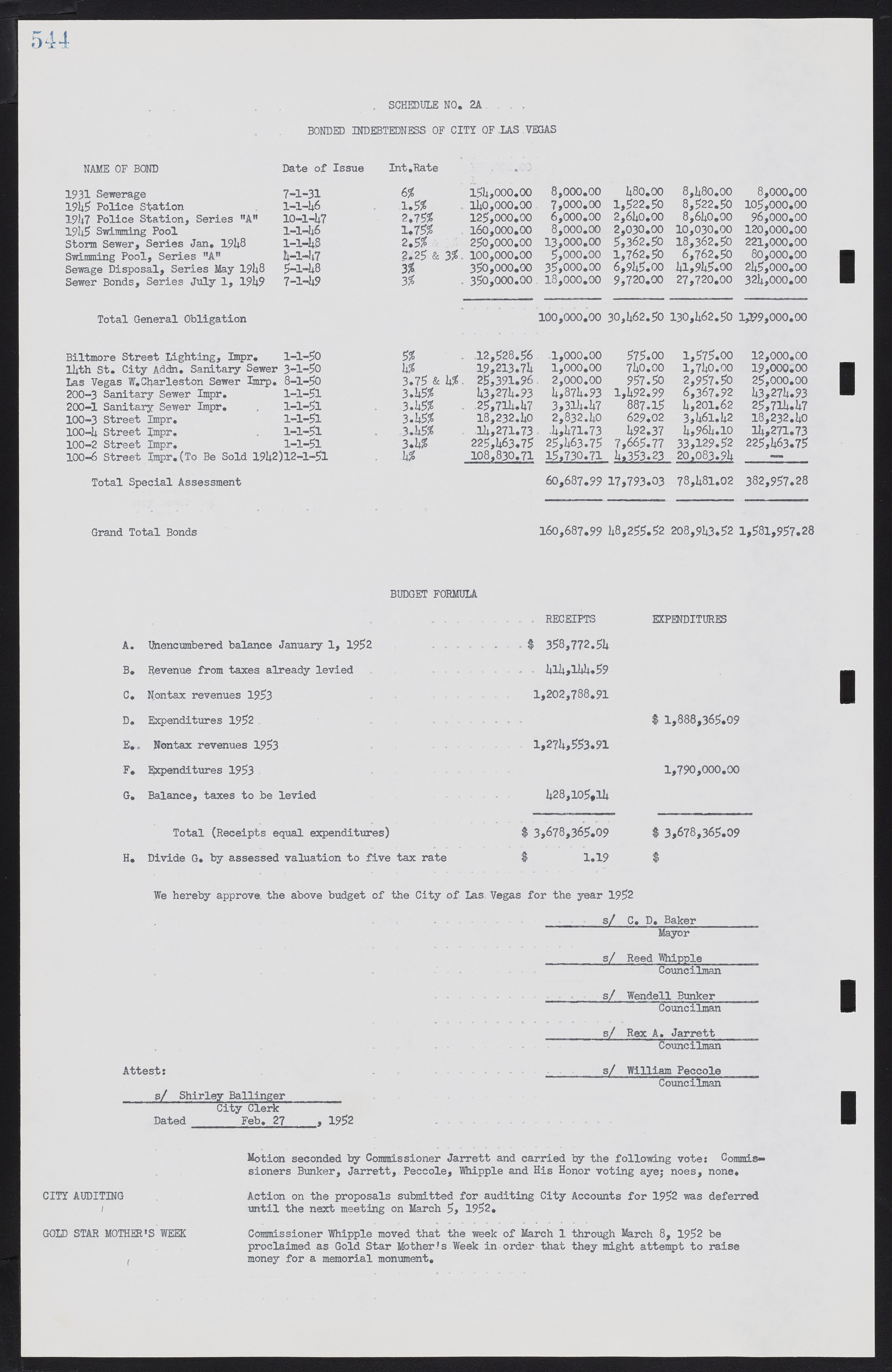 Las Vegas City Commission Minutes, November 7, 1949 to May 21, 1952, lvc000007-562