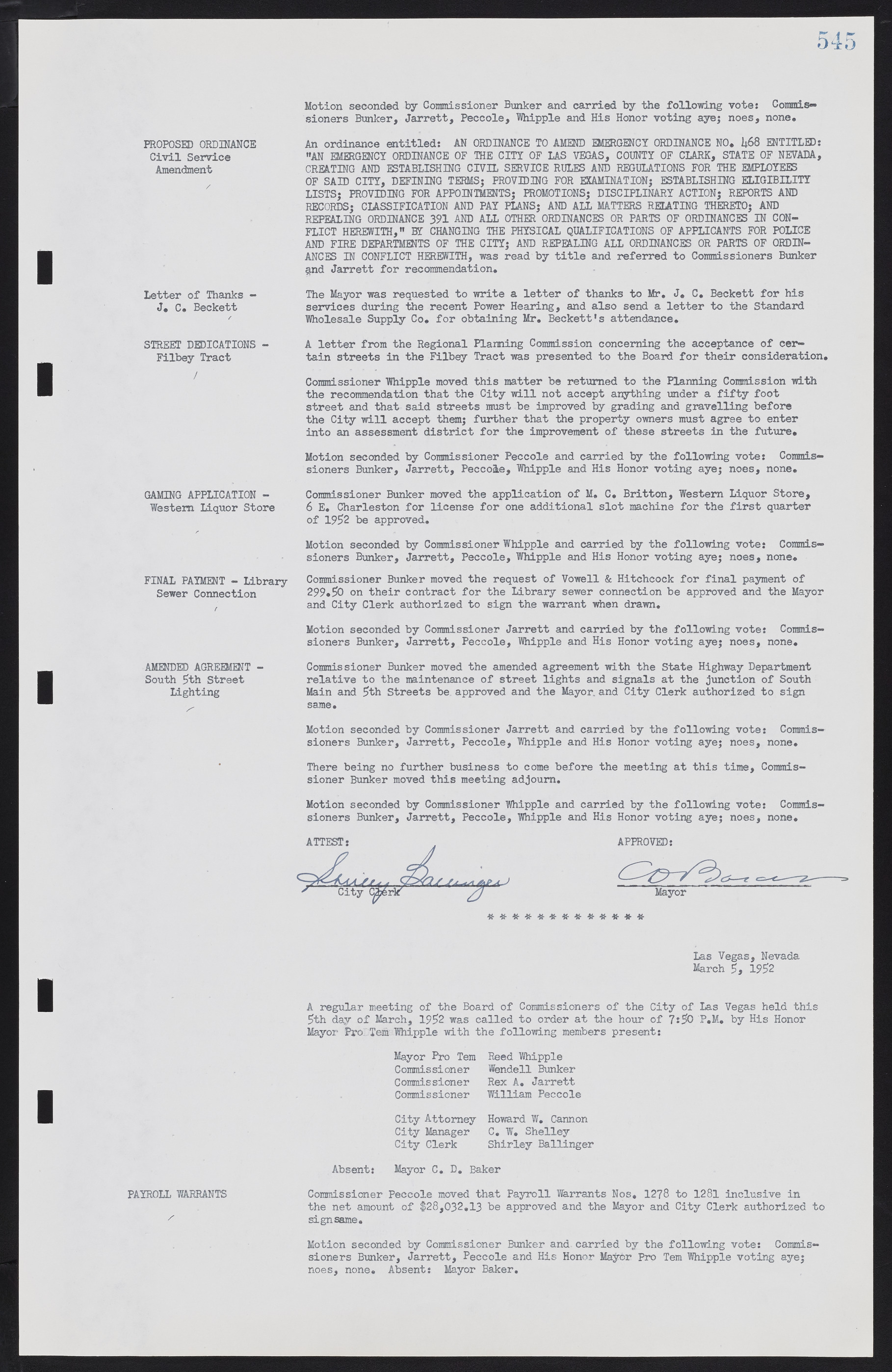 Las Vegas City Commission Minutes, November 7, 1949 to May 21, 1952, lvc000007-563