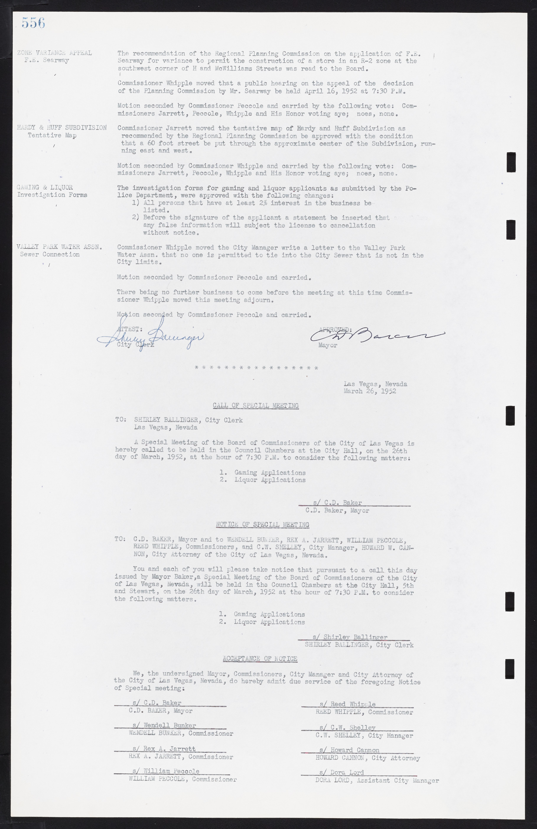 Las Vegas City Commission Minutes, November 7, 1949 to May 21, 1952, lvc000007-574