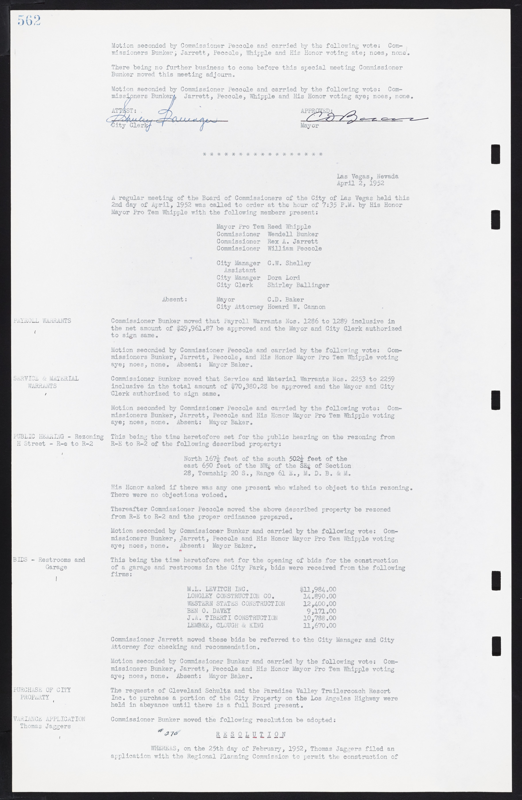 Las Vegas City Commission Minutes, November 7, 1949 to May 21, 1952, lvc000007-580