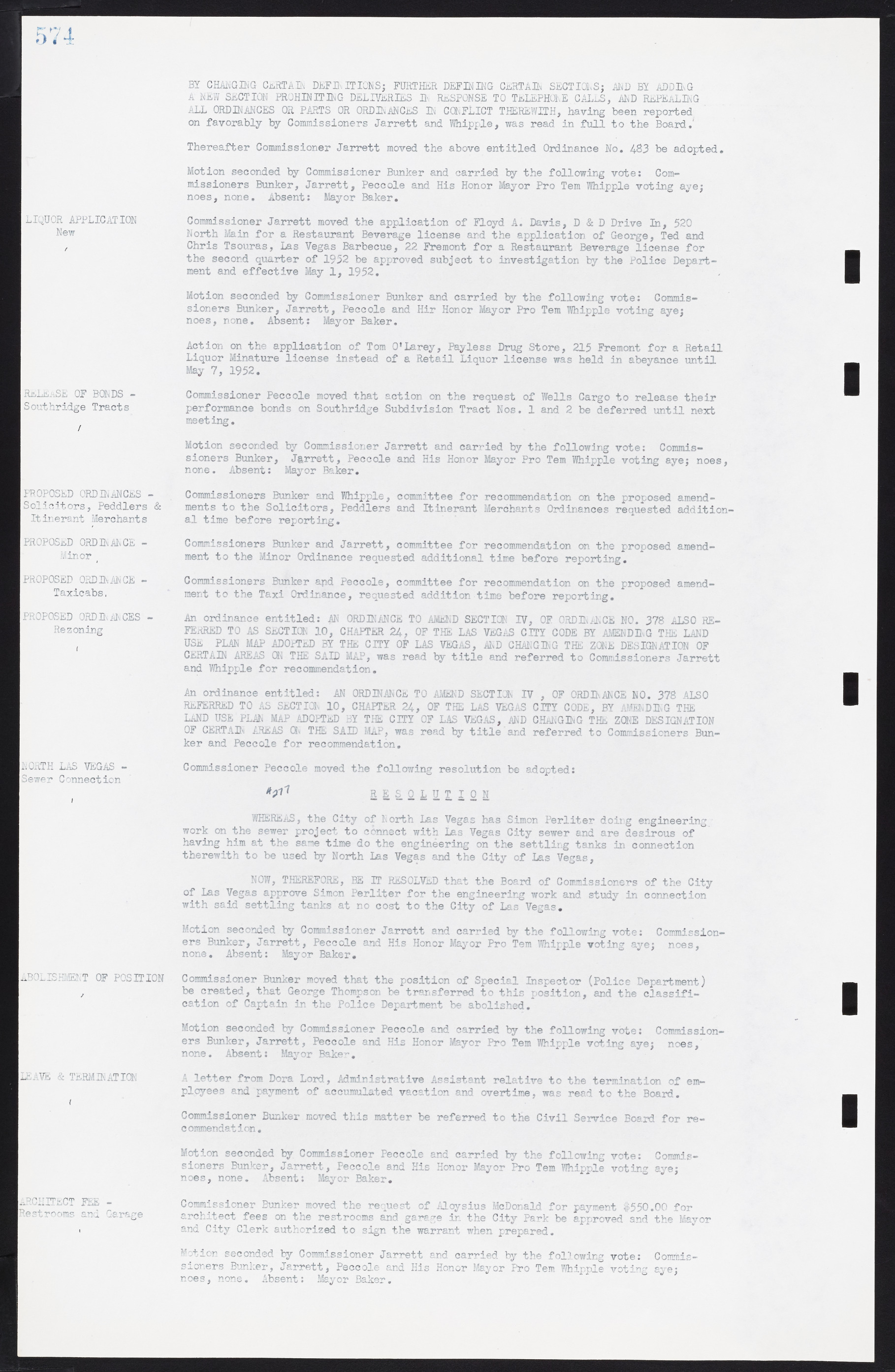 Las Vegas City Commission Minutes, November 7, 1949 to May 21, 1952, lvc000007-592