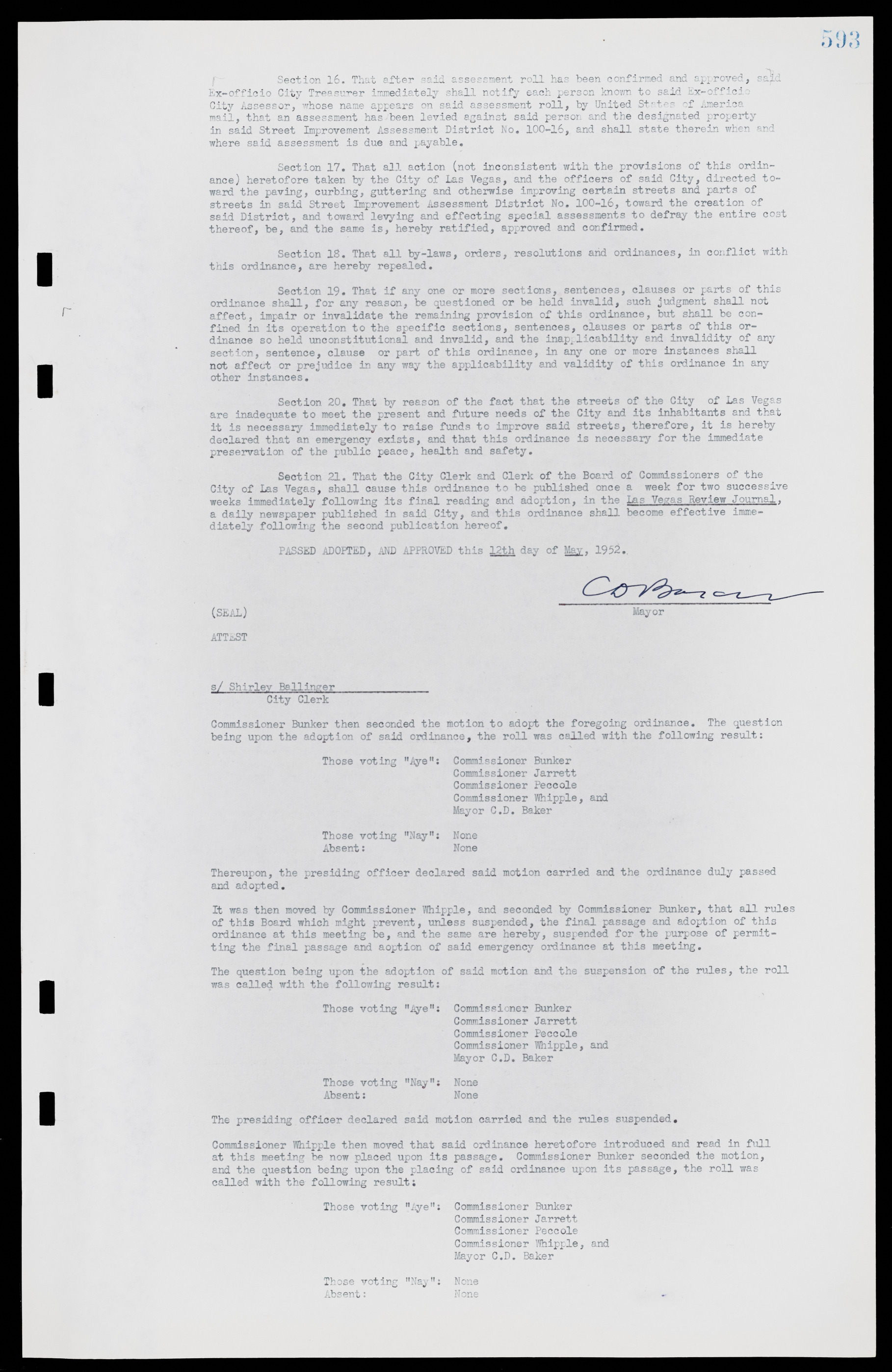 Las Vegas City Commission Minutes, November 7, 1949 to May 21, 1952, lvc000007-611