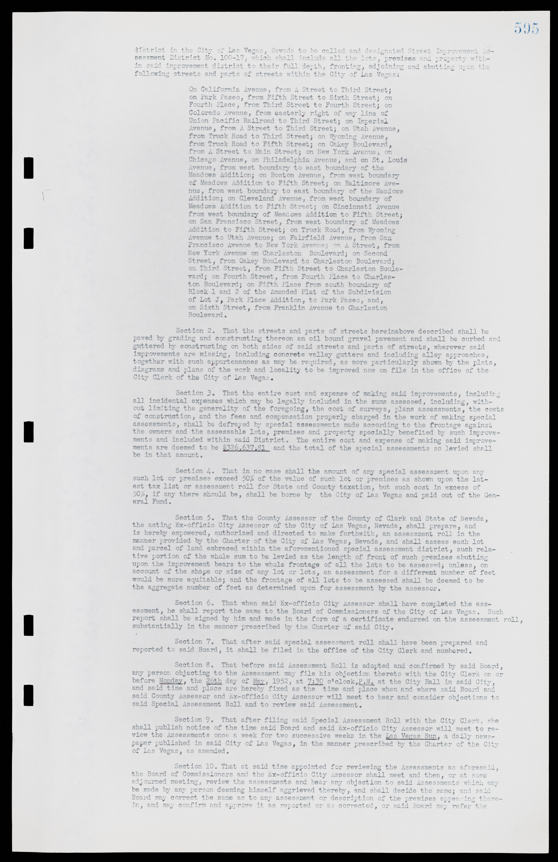 Las Vegas City Commission Minutes, November 7, 1949 to May 21, 1952, lvc000007-613