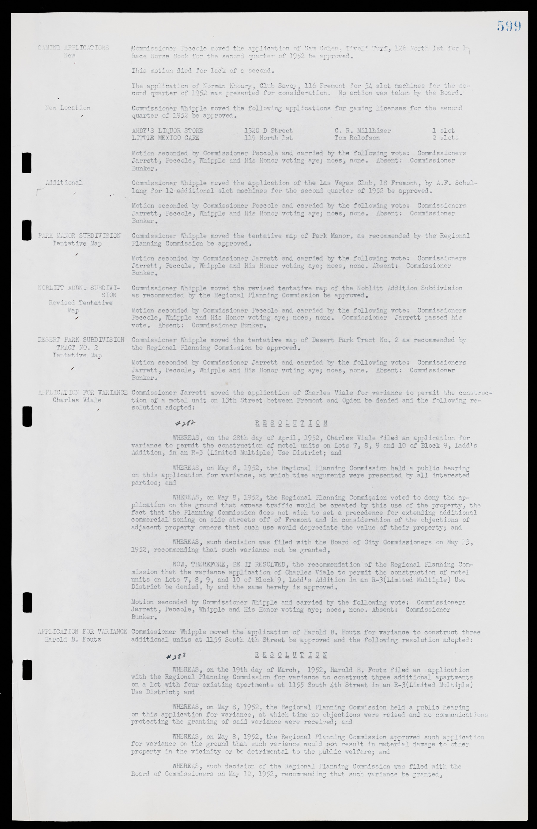 Las Vegas City Commission Minutes, November 7, 1949 to May 21, 1952, lvc000007-617