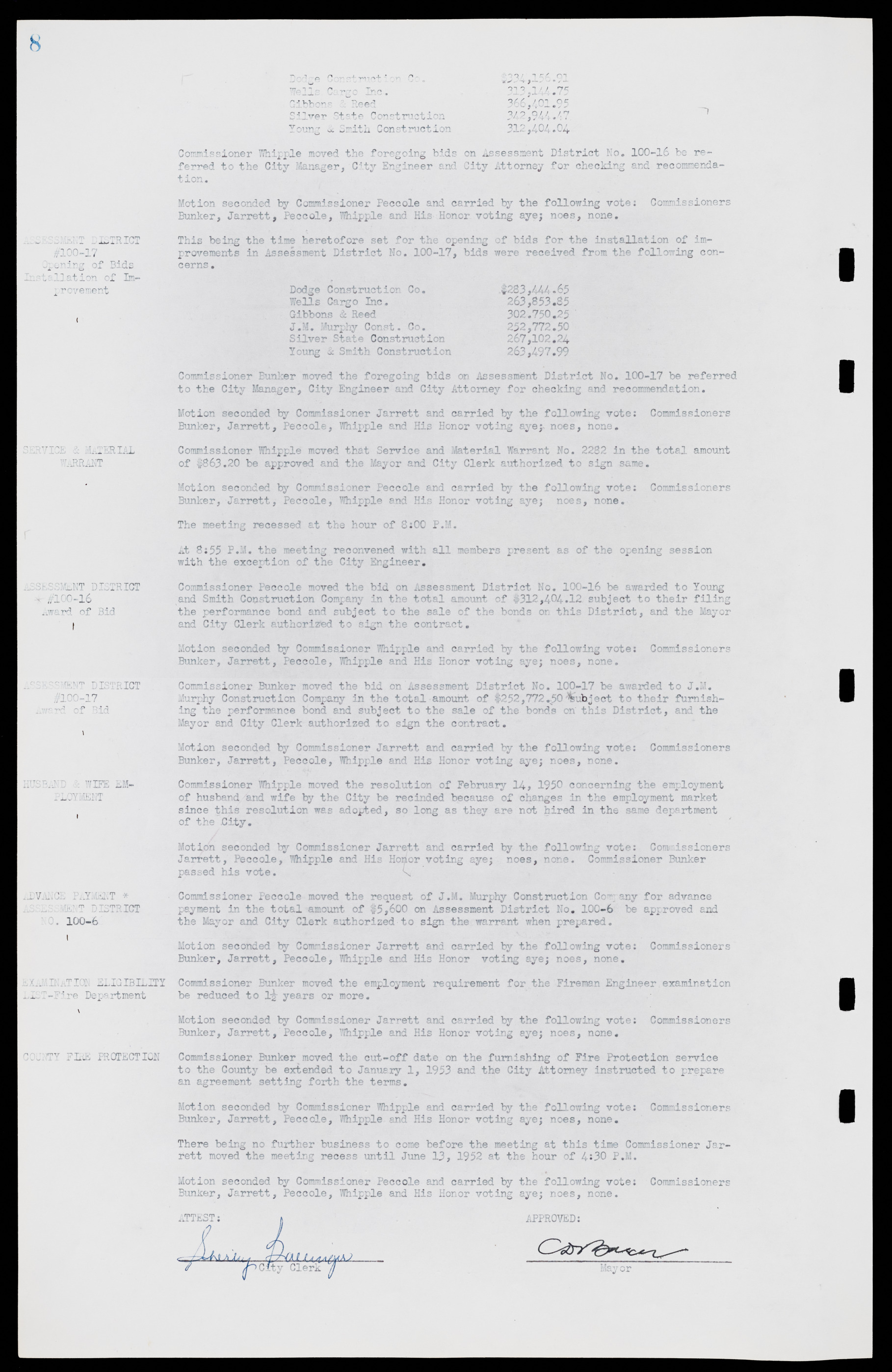 Las Vegas City Commission Minutes, May 26, 1952 to February 17, 1954, lvc000008-12