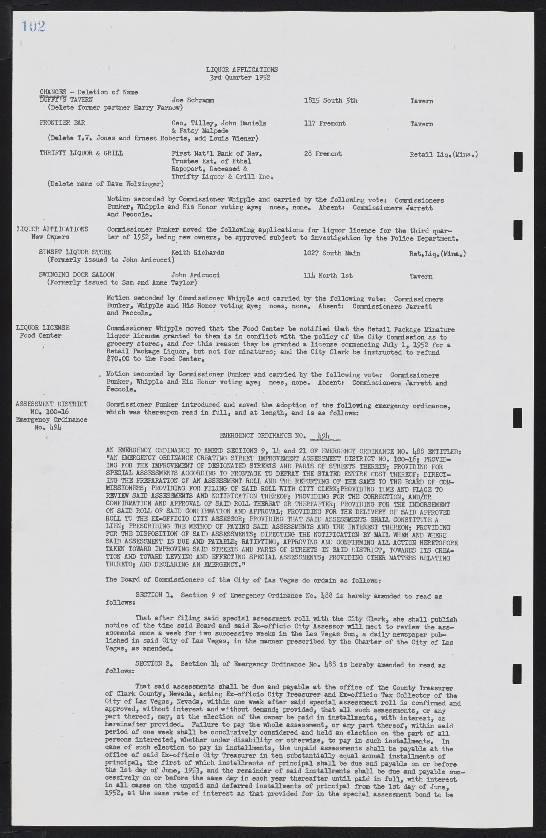 Las Vegas City Commission Minutes, May 26, 1952 to February 17, 1954, lvc000008-106