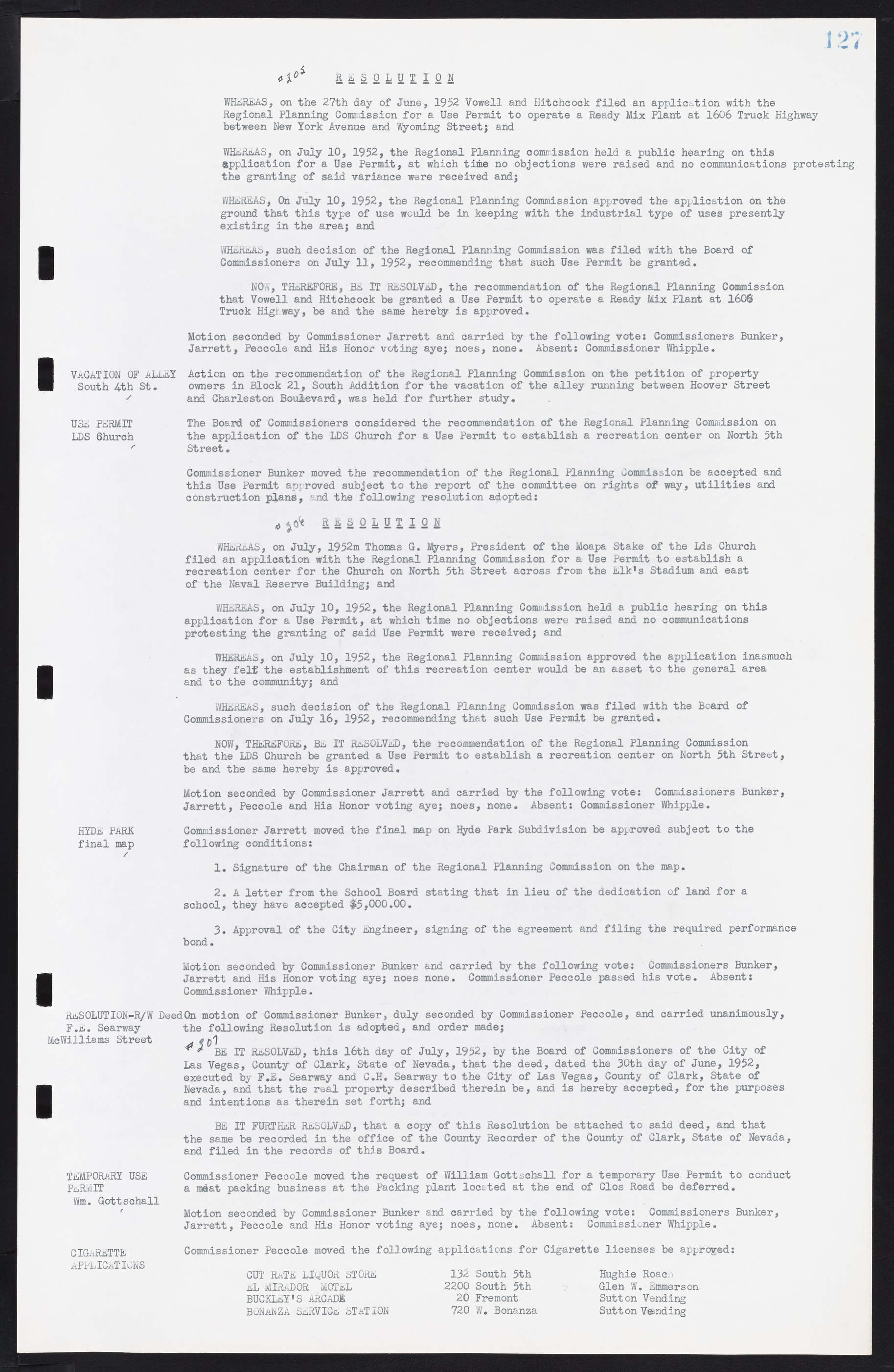 Las Vegas City Commission Minutes, May 26, 1952 to February 17, 1954, lvc000008-133