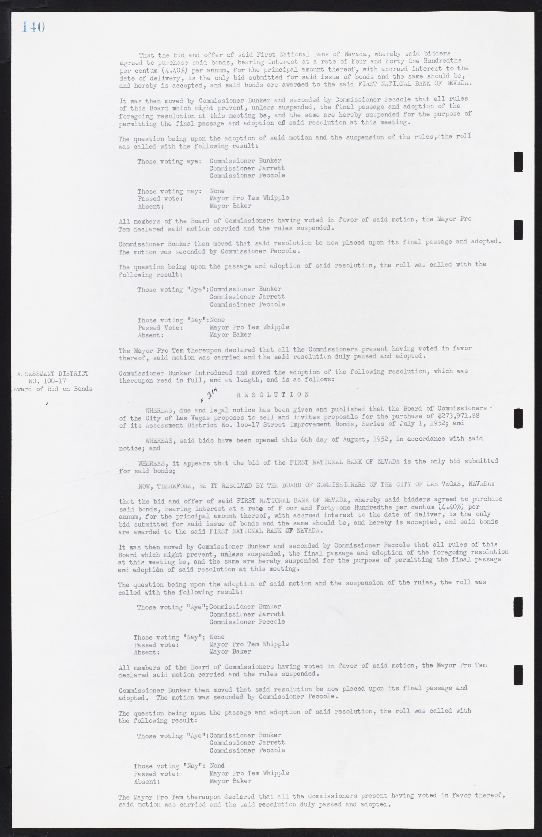 Las Vegas City Commission Minutes, May 26, 1952 to February 17, 1954, lvc000008-146