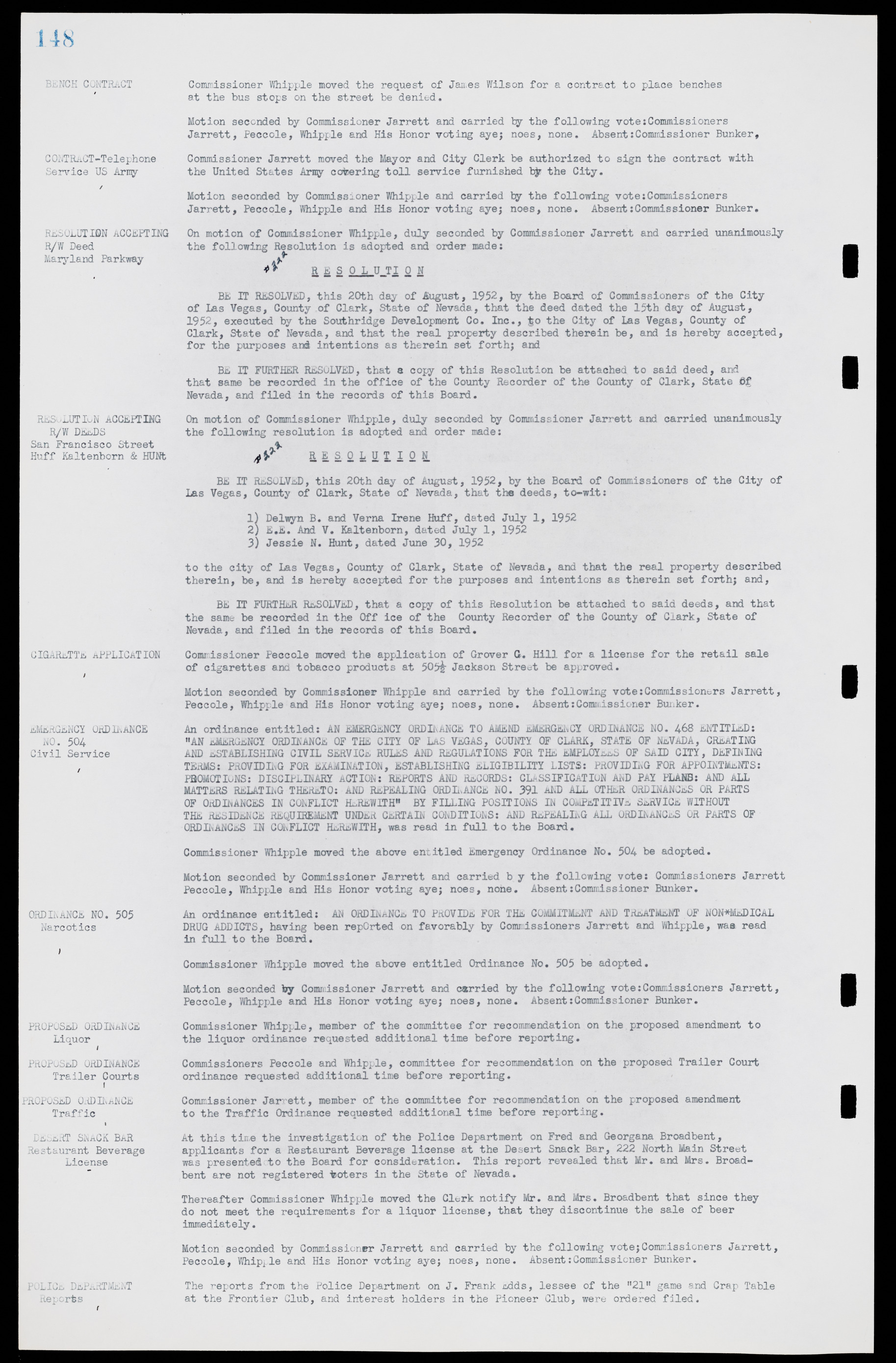 Las Vegas City Commission Minutes, May 26, 1952 to February 17, 1954, lvc000008-162