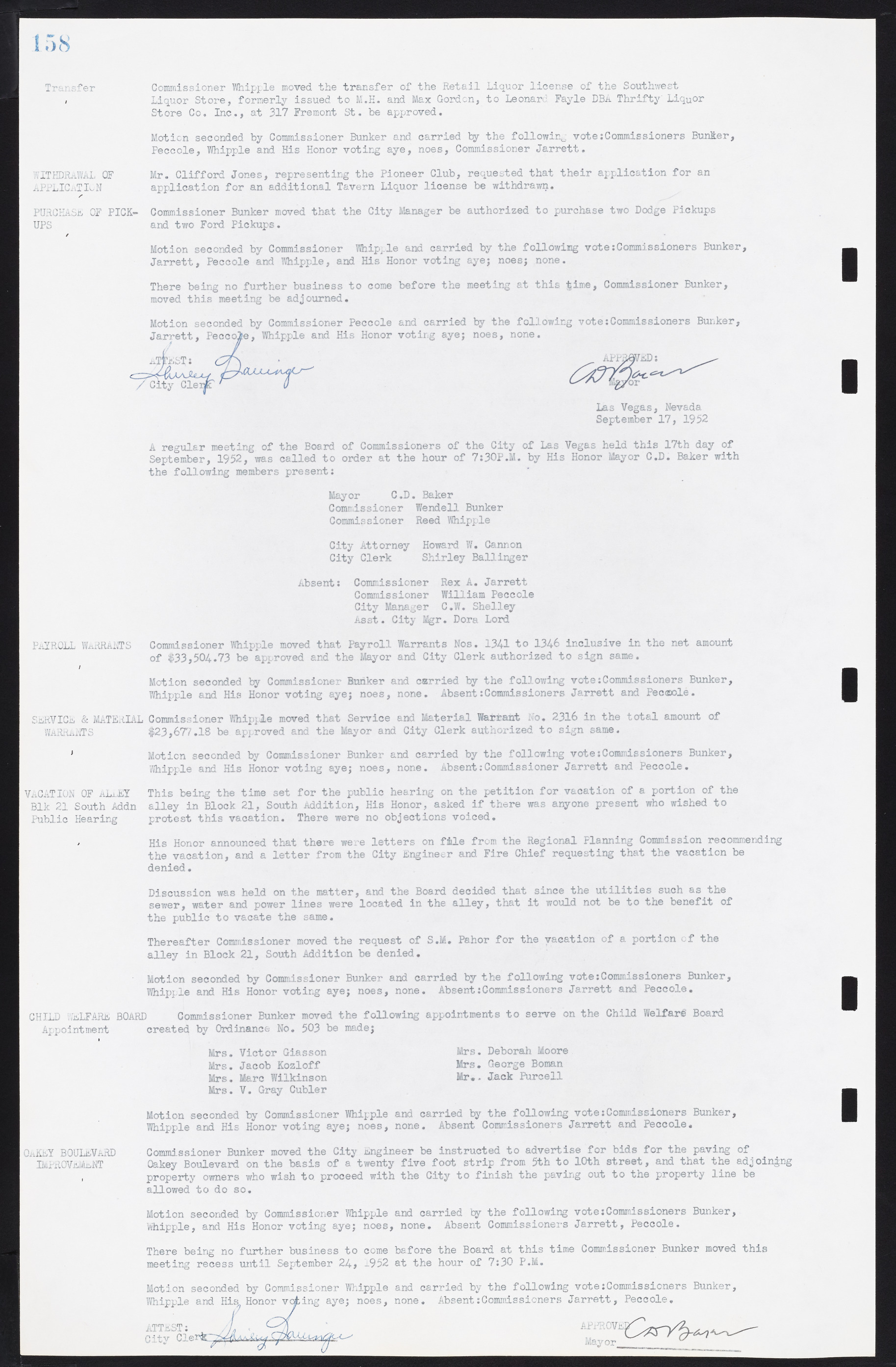 Las Vegas City Commission Minutes, May 26, 1952 to February 17, 1954, lvc000008-172