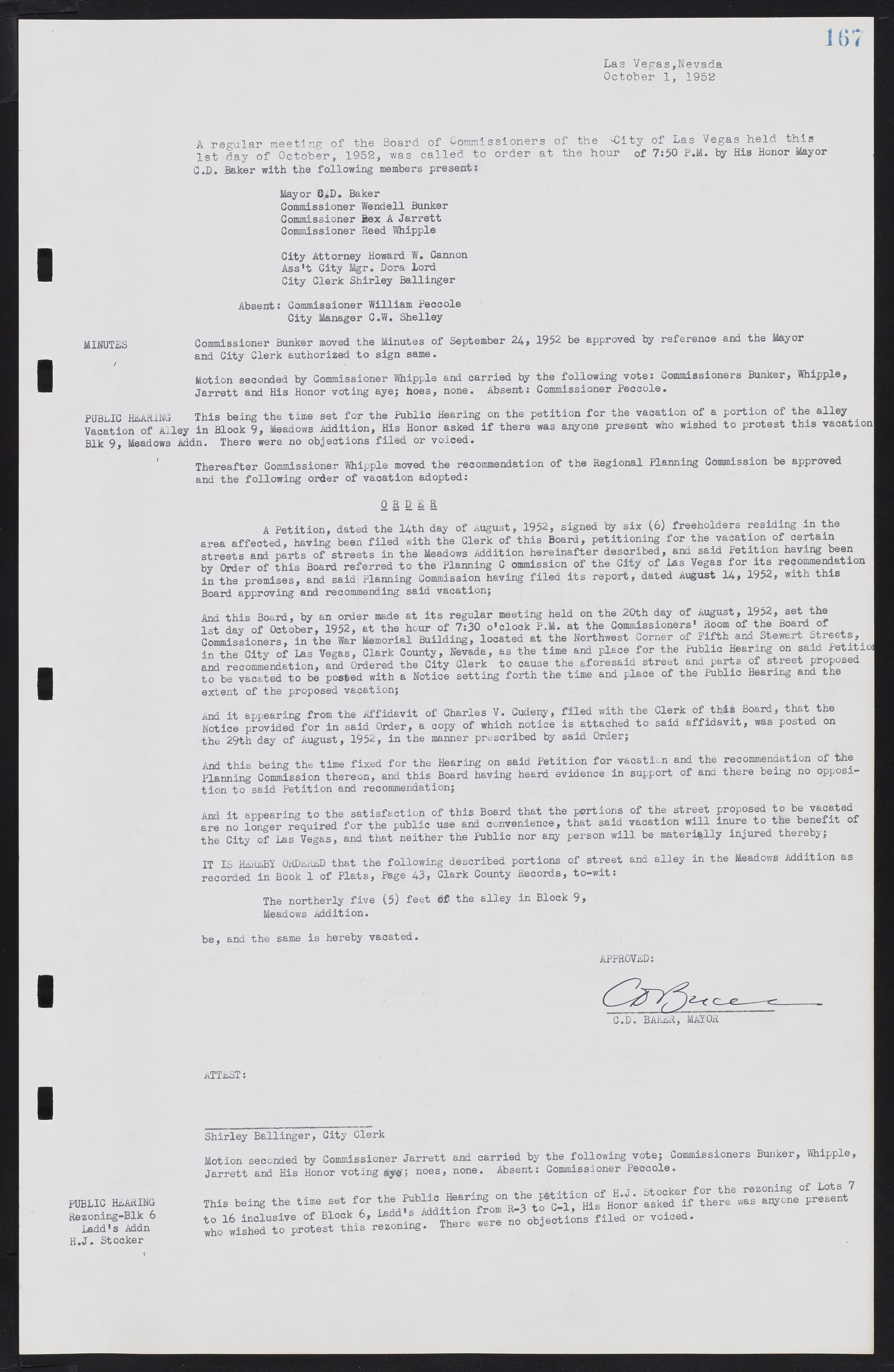 Las Vegas City Commission Minutes, May 26, 1952 to February 17, 1954, lvc000008-181
