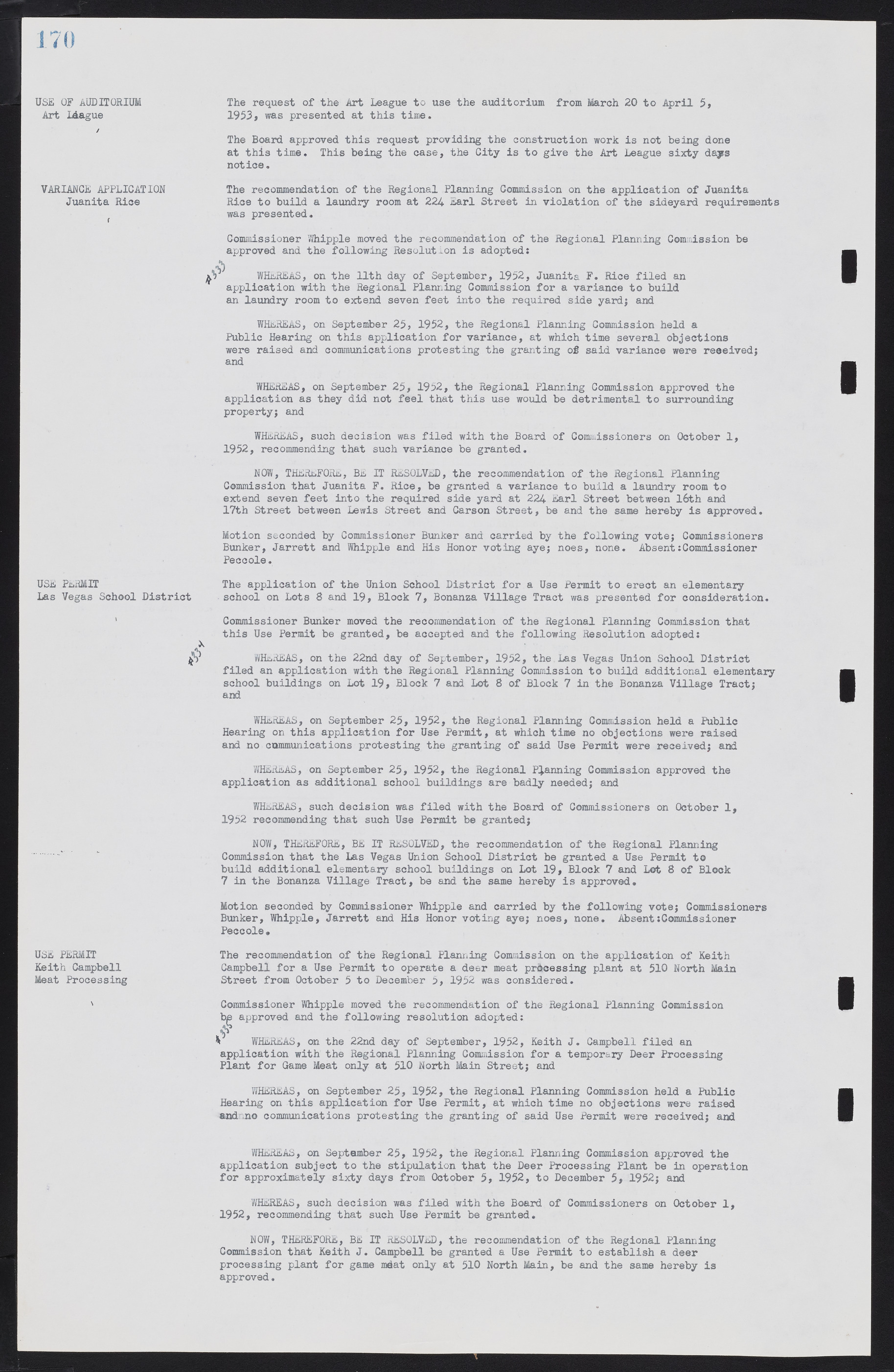 Las Vegas City Commission Minutes, May 26, 1952 to February 17, 1954, lvc000008-184