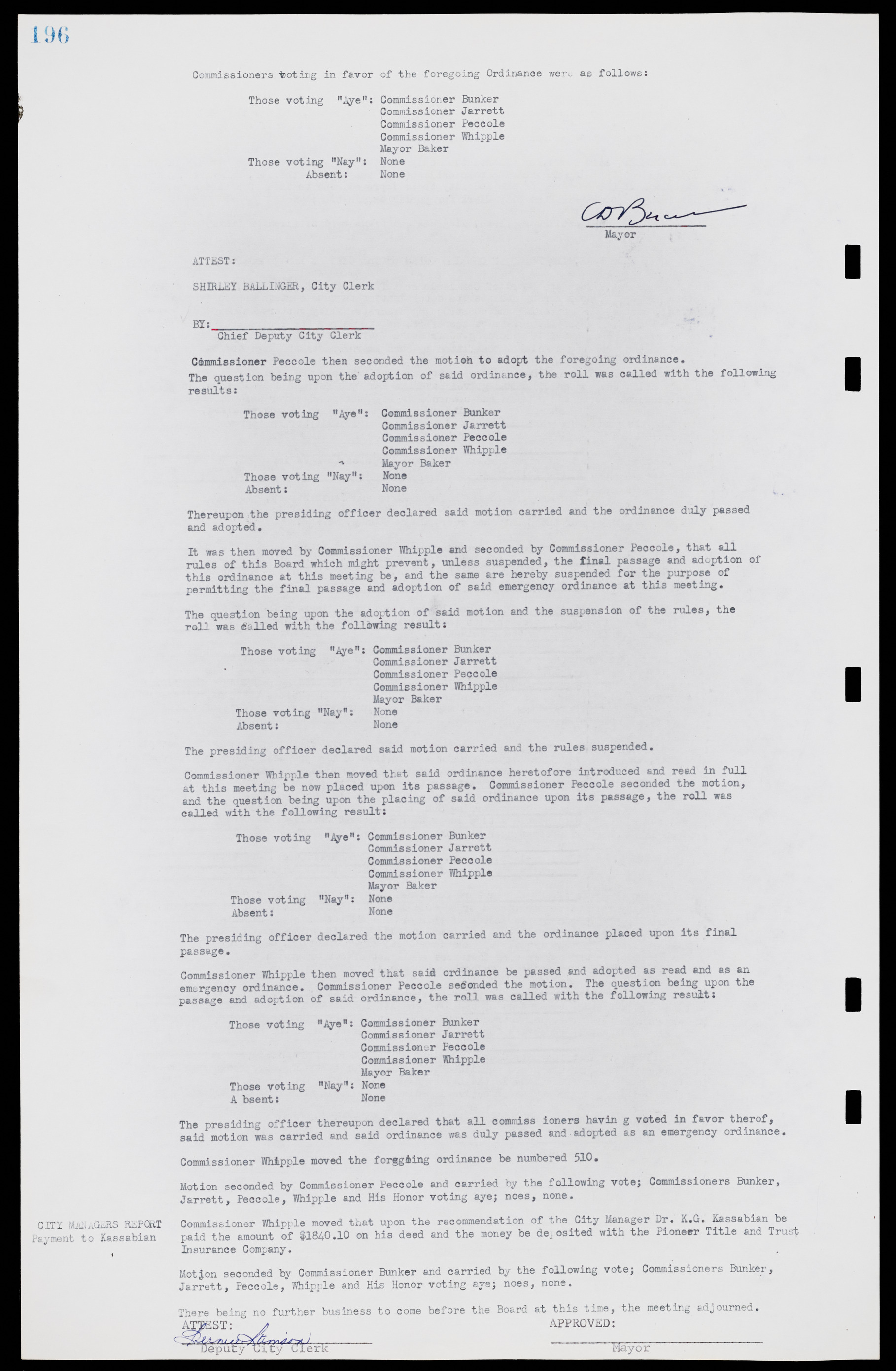 Las Vegas City Commission Minutes, May 26, 1952 to February 17, 1954, lvc000008-210