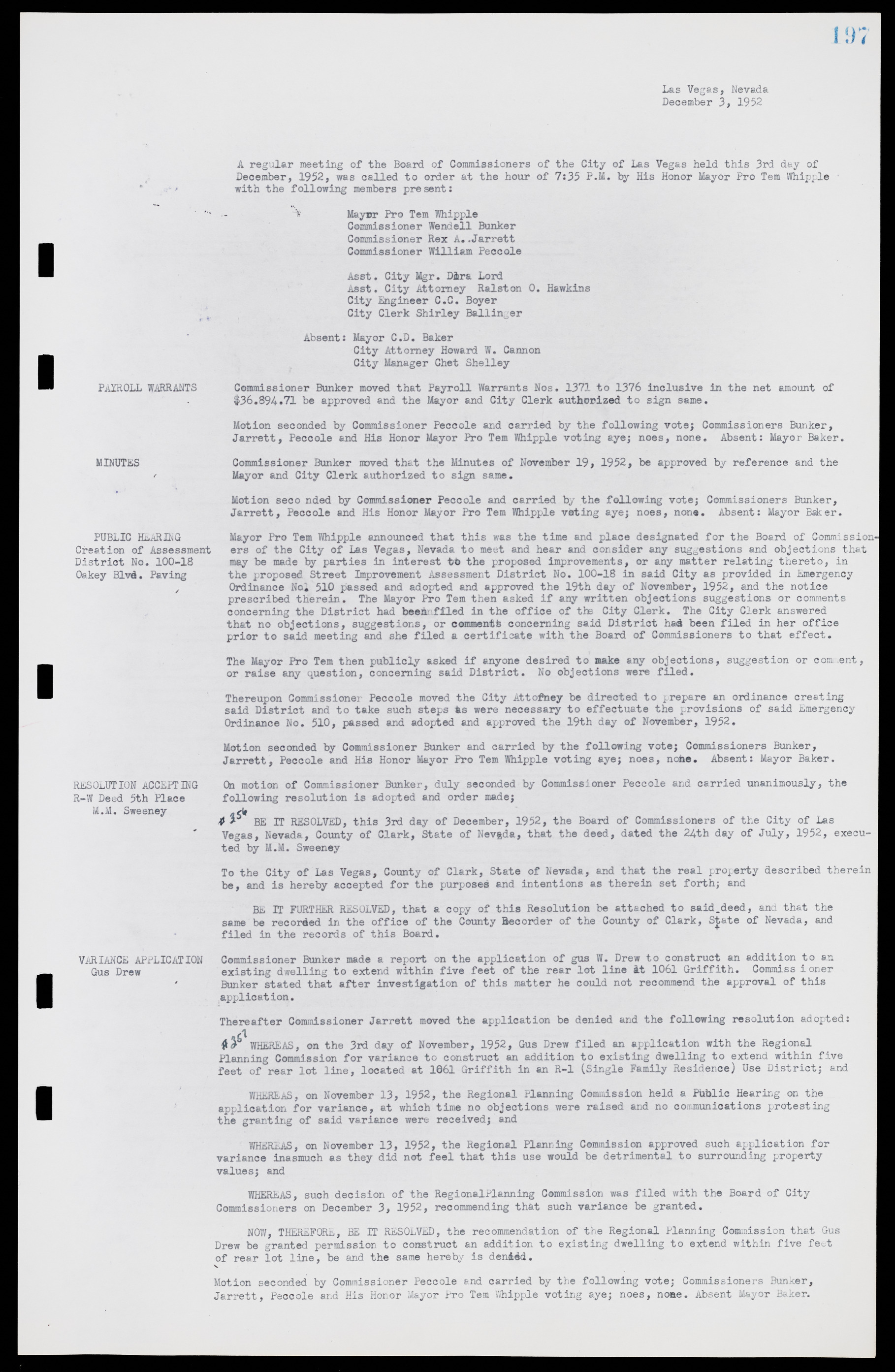 Las Vegas City Commission Minutes, May 26, 1952 to February 17, 1954, lvc000008-211