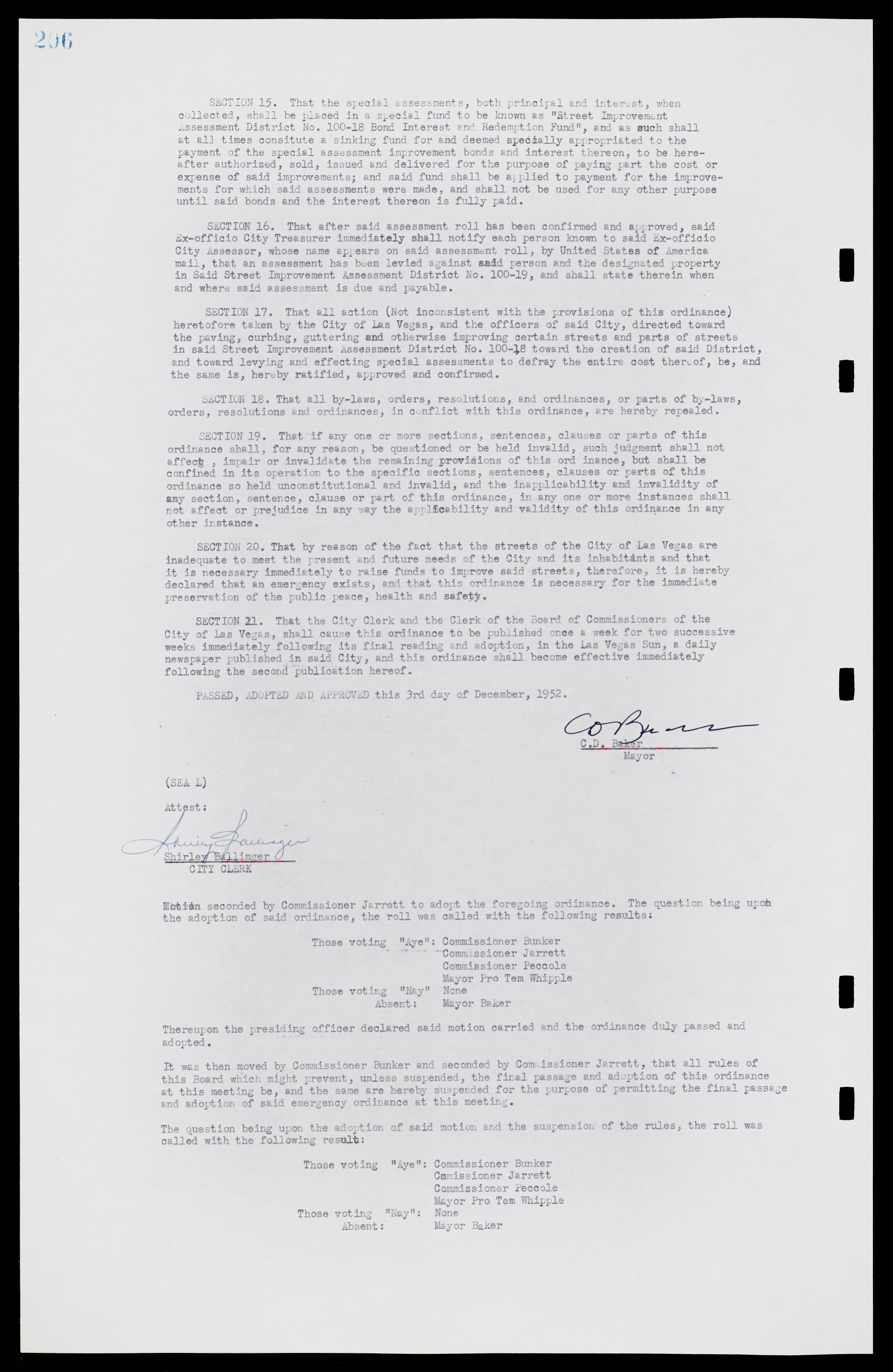 Las Vegas City Commission Minutes, May 26, 1952 to February 17, 1954, lvc000008-220