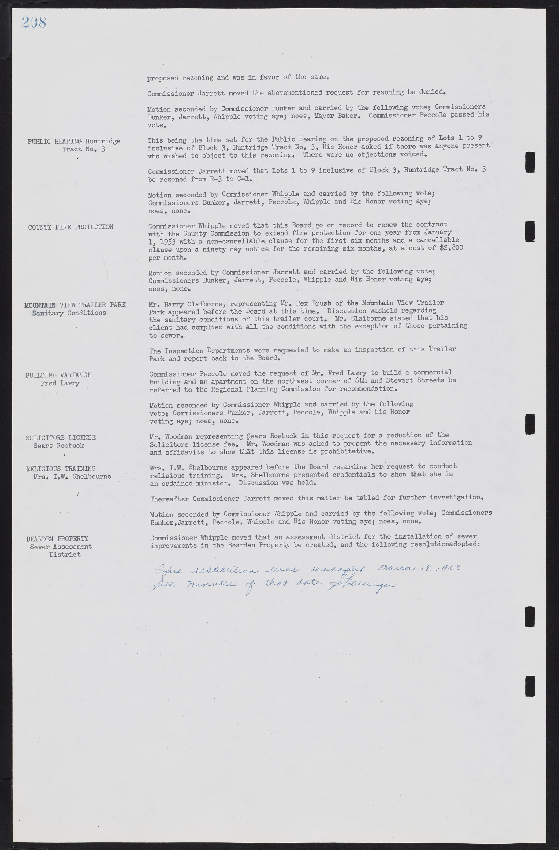 Las Vegas City Commission Minutes, May 26, 1952 to February 17, 1954, lvc000008-222