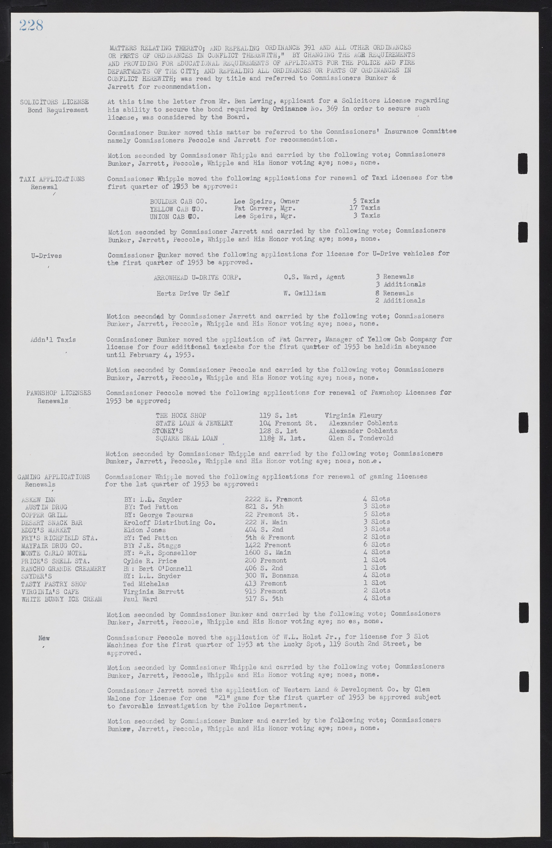 Las Vegas City Commission Minutes, May 26, 1952 to February 17, 1954, lvc000008-244