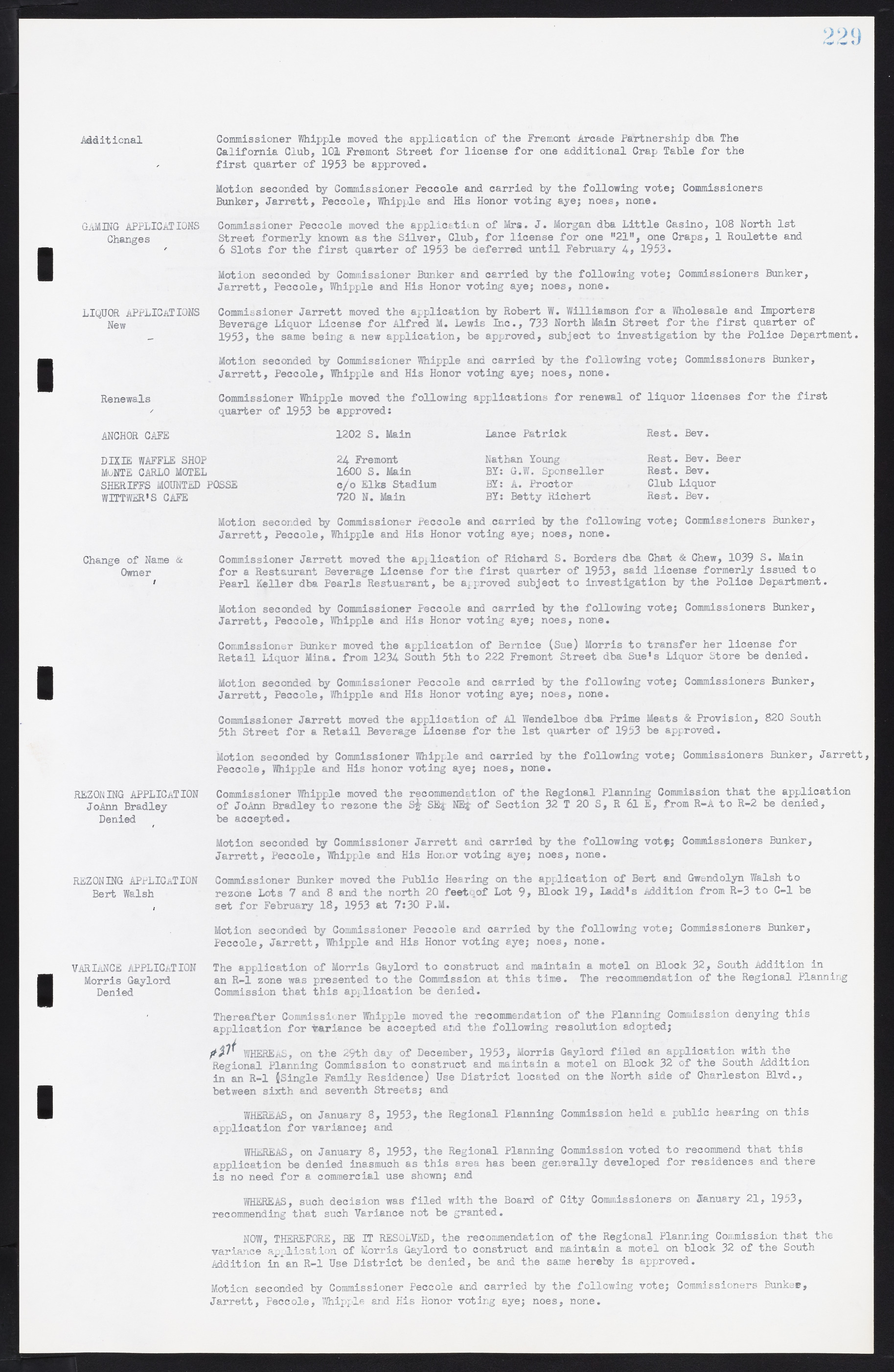 Las Vegas City Commission Minutes, May 26, 1952 to February 17, 1954, lvc000008-245