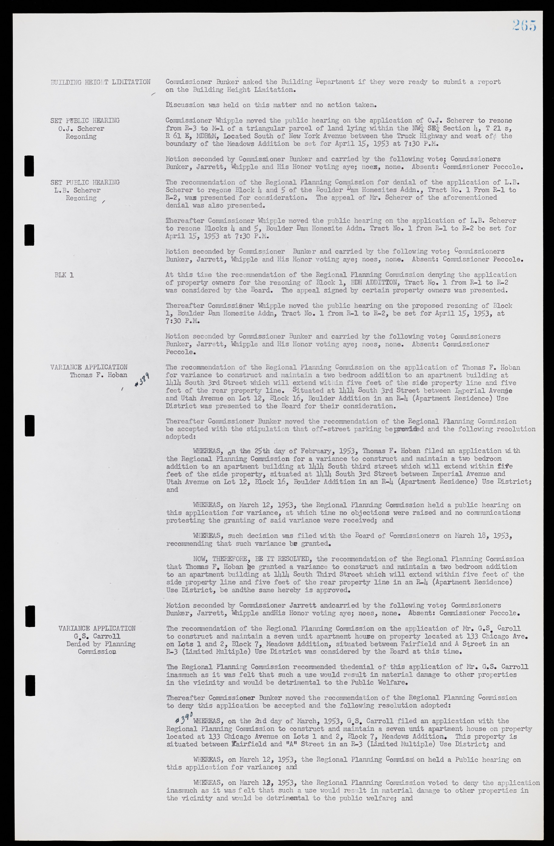 Las Vegas City Commission Minutes, May 26, 1952 to February 17, 1954, lvc000008-281