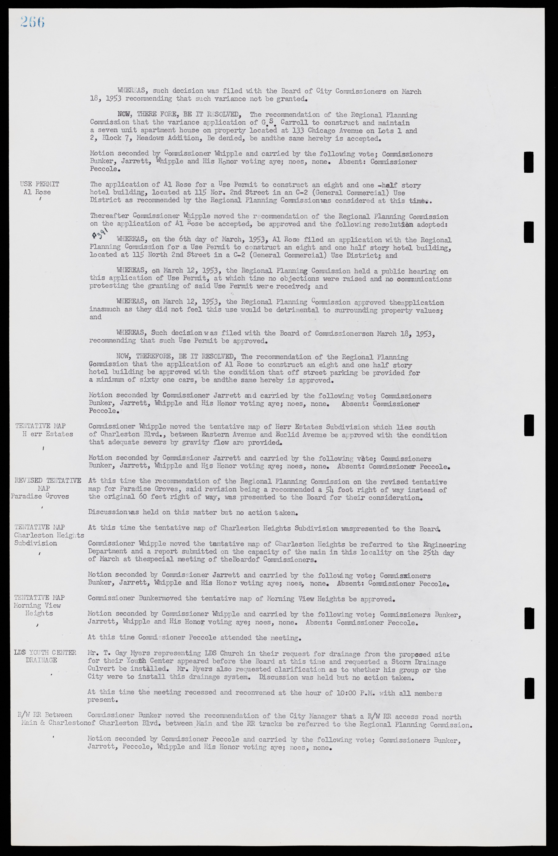 Las Vegas City Commission Minutes, May 26, 1952 to February 17, 1954, lvc000008-282