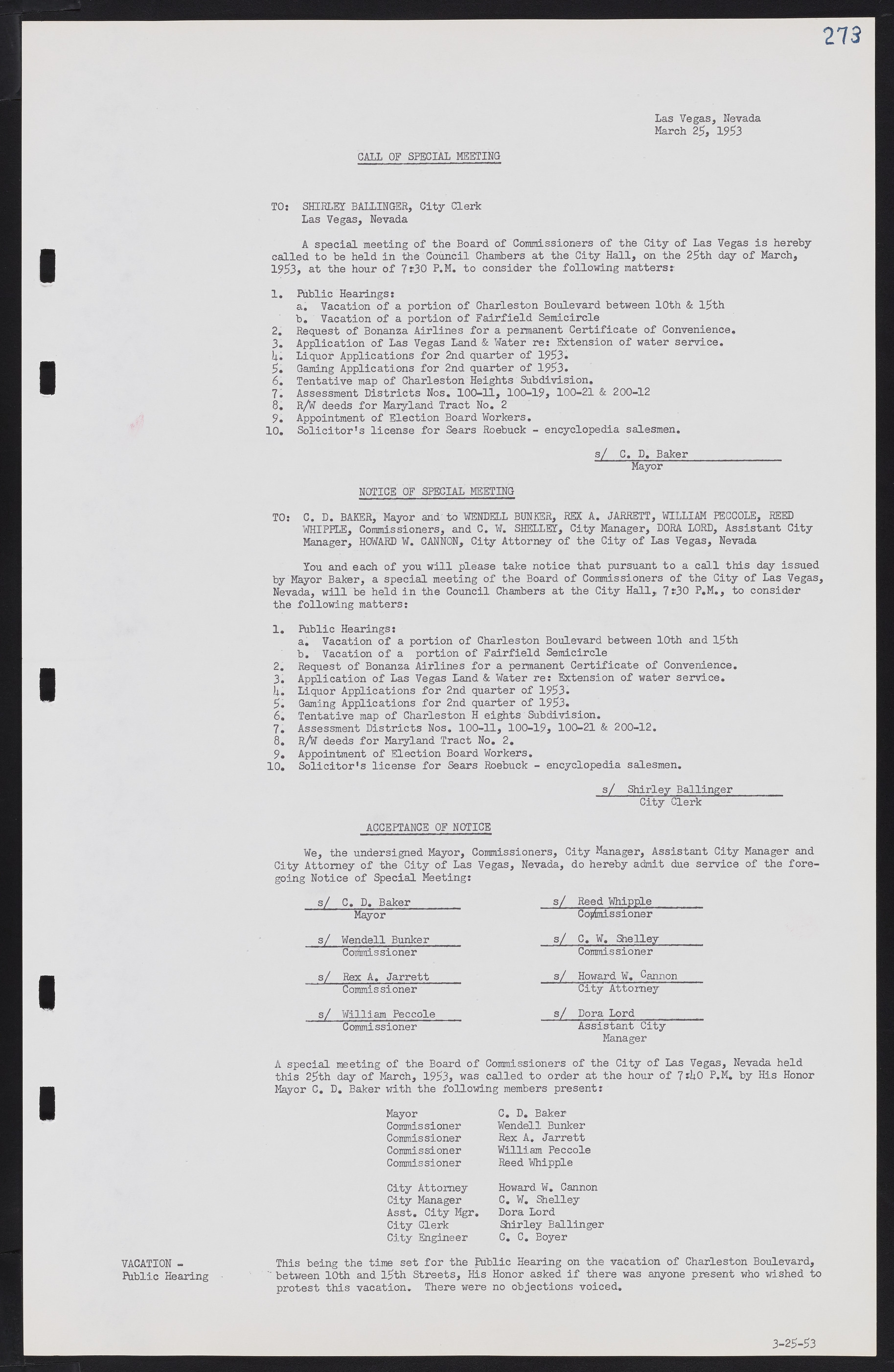 Las Vegas City Commission Minutes, May 26, 1952 to February 17, 1954, lvc000008-289