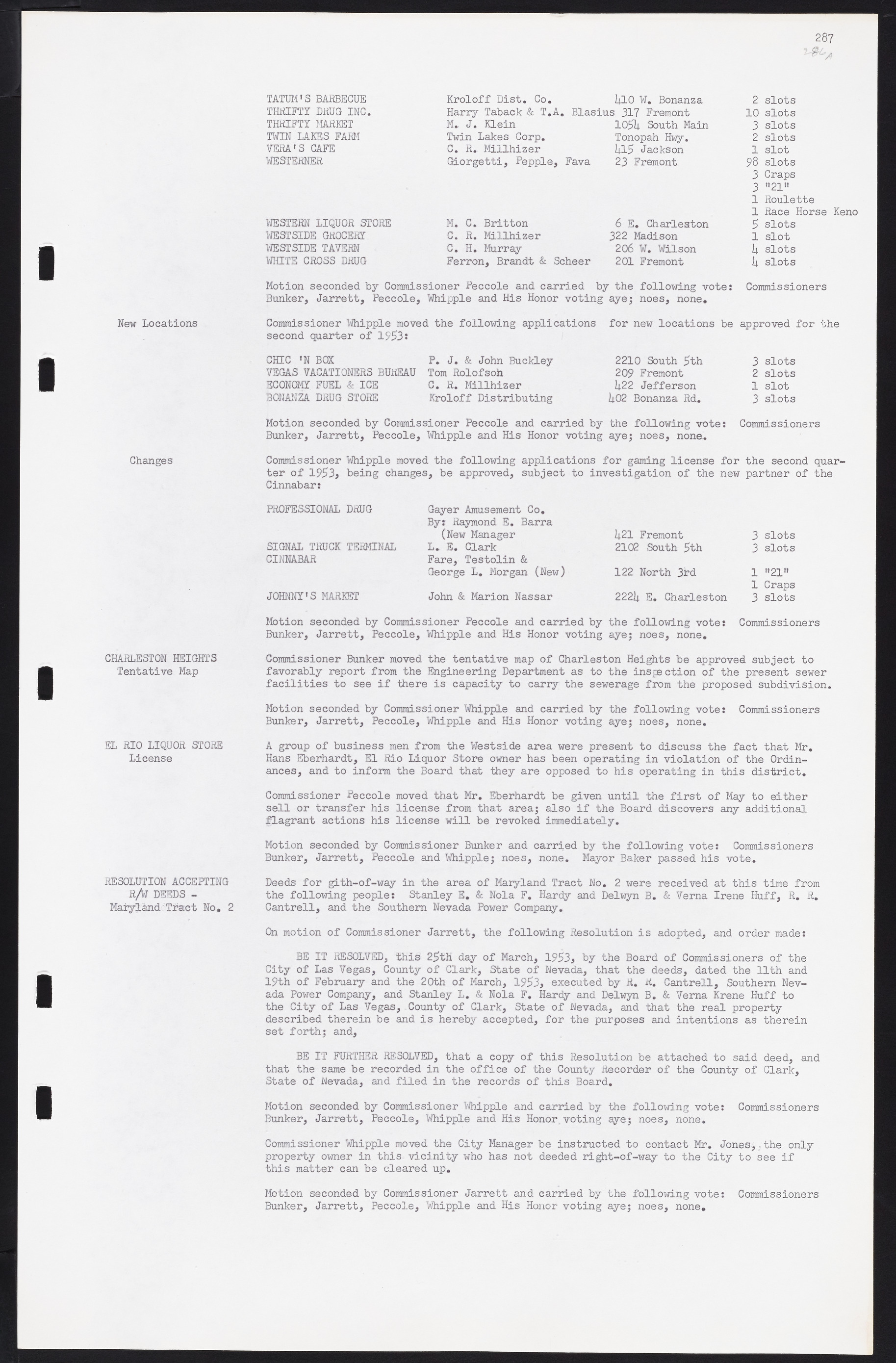 Las Vegas City Commission Minutes, May 26, 1952 to February 17, 1954, lvc000008-303