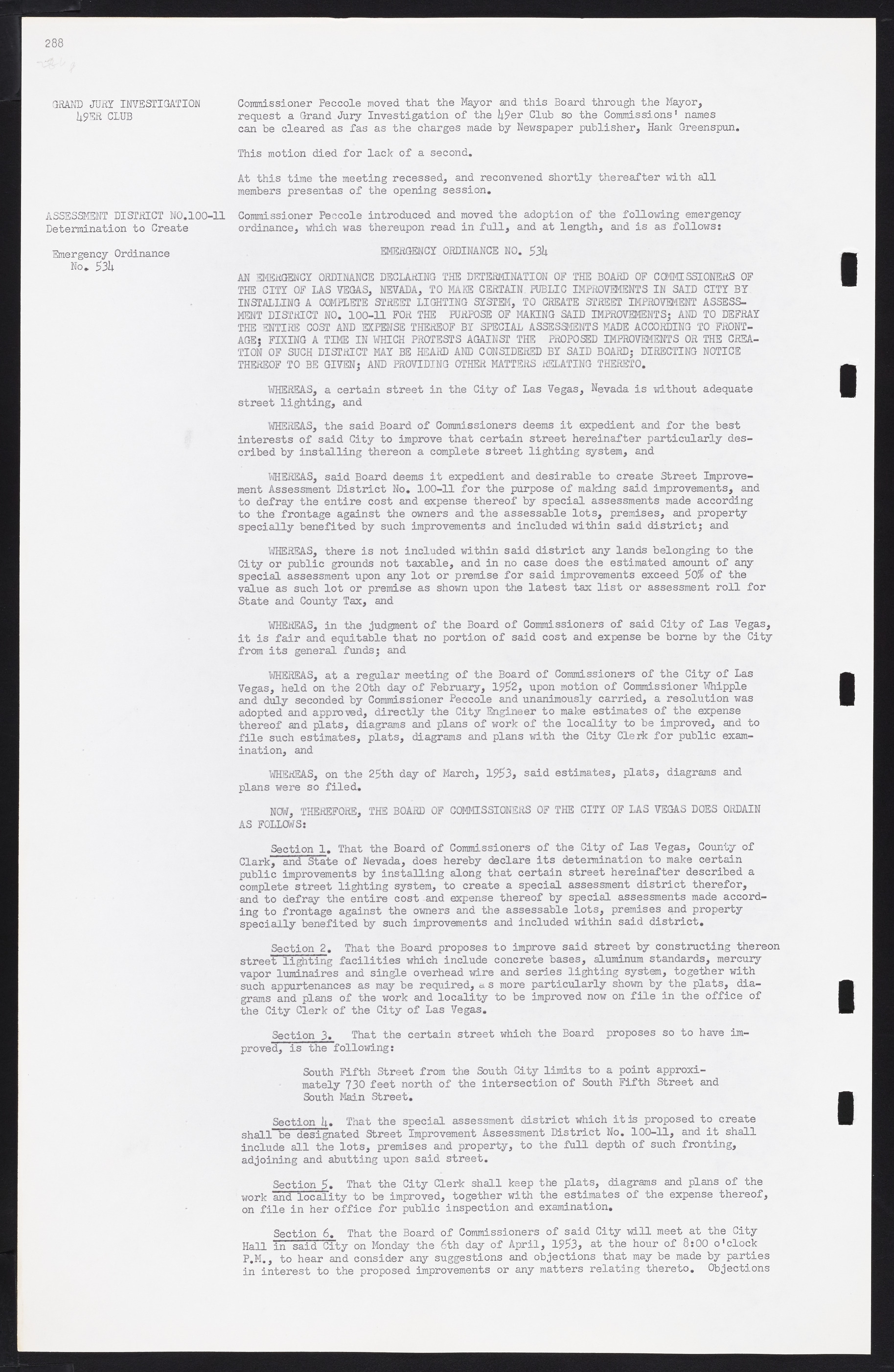 Las Vegas City Commission Minutes, May 26, 1952 to February 17, 1954, lvc000008-304