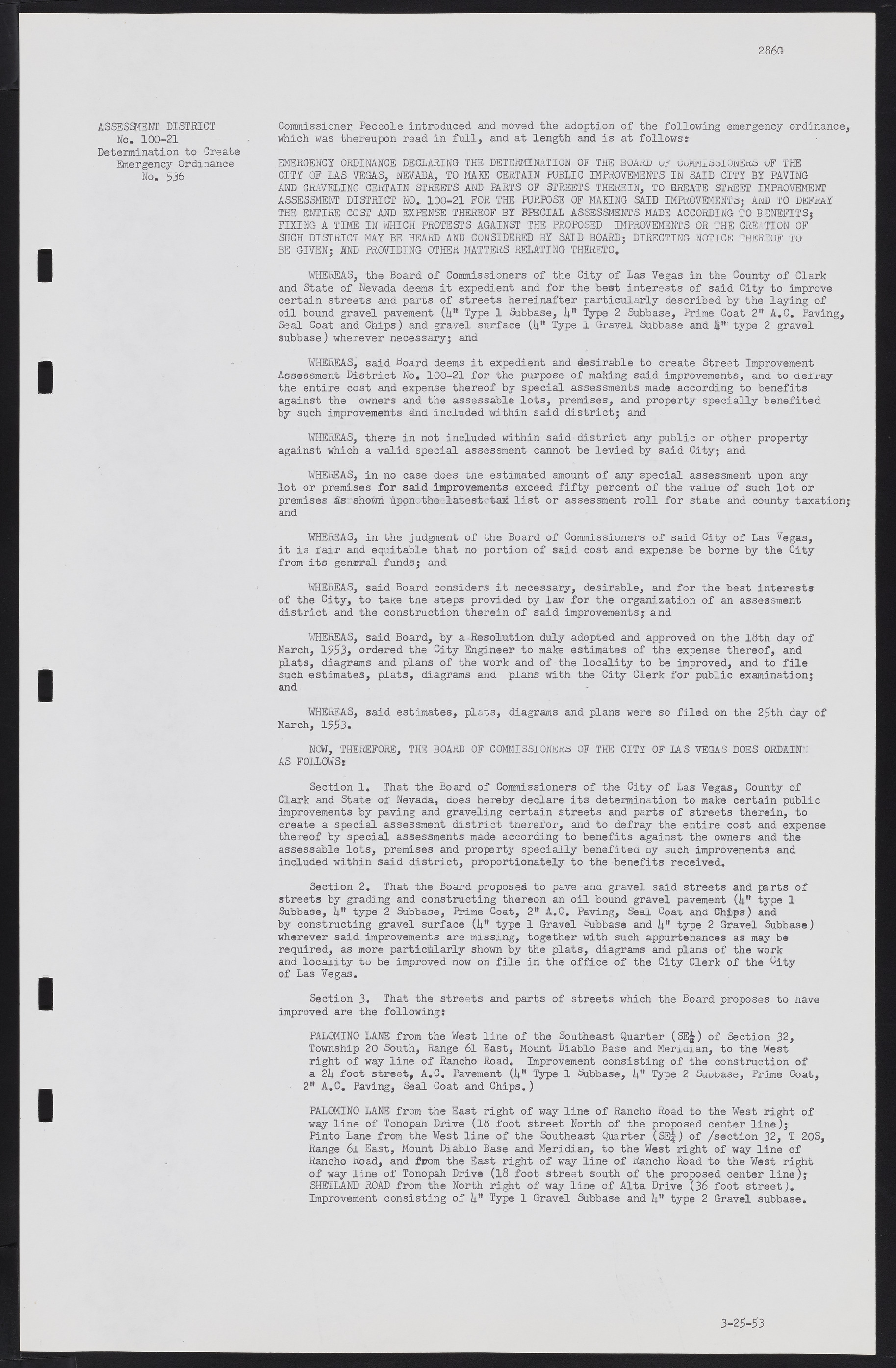 Las Vegas City Commission Minutes, May 26, 1952 to February 17, 1954, lvc000008-309