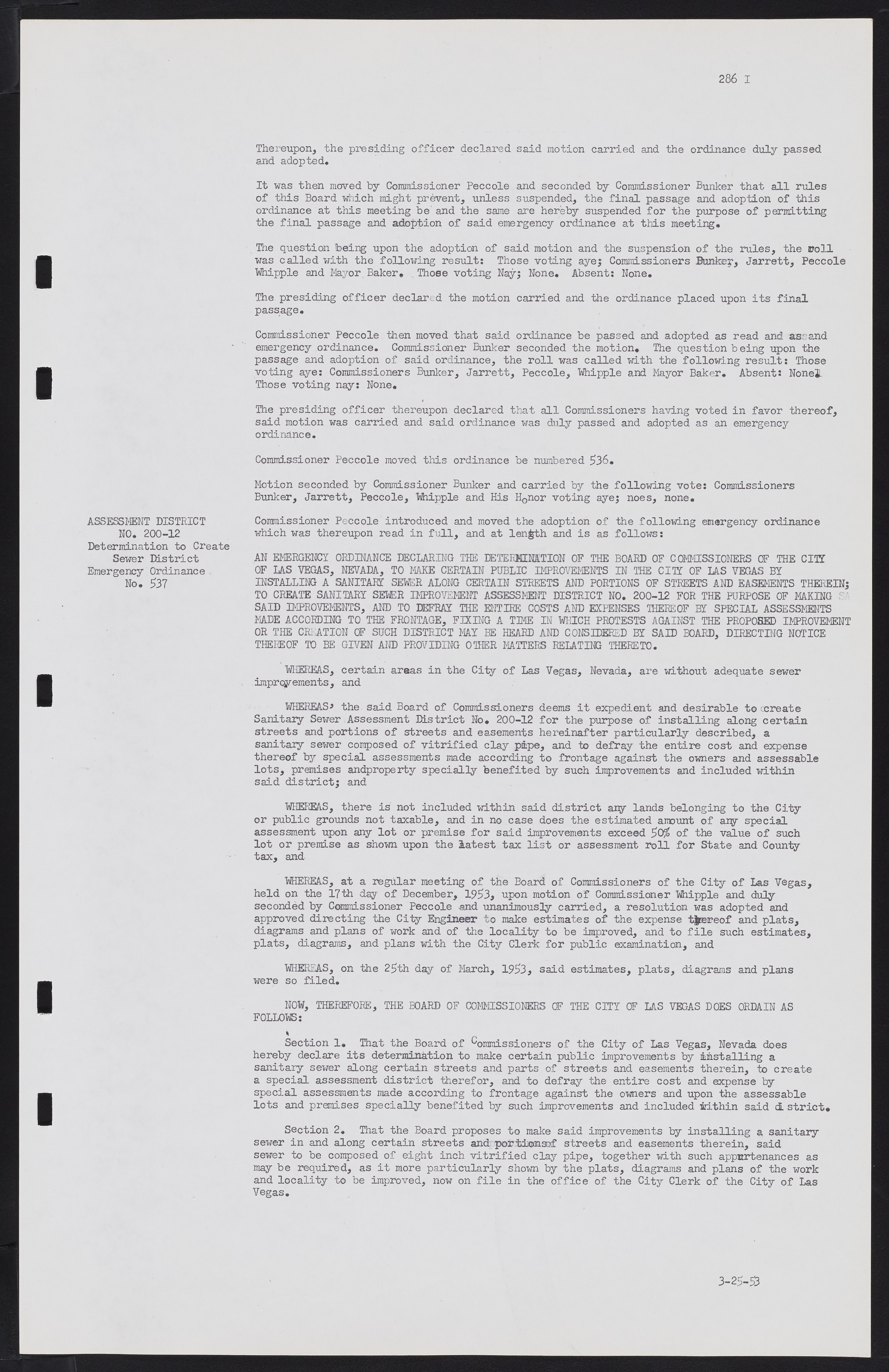 Las Vegas City Commission Minutes, May 26, 1952 to February 17, 1954, lvc000008-311