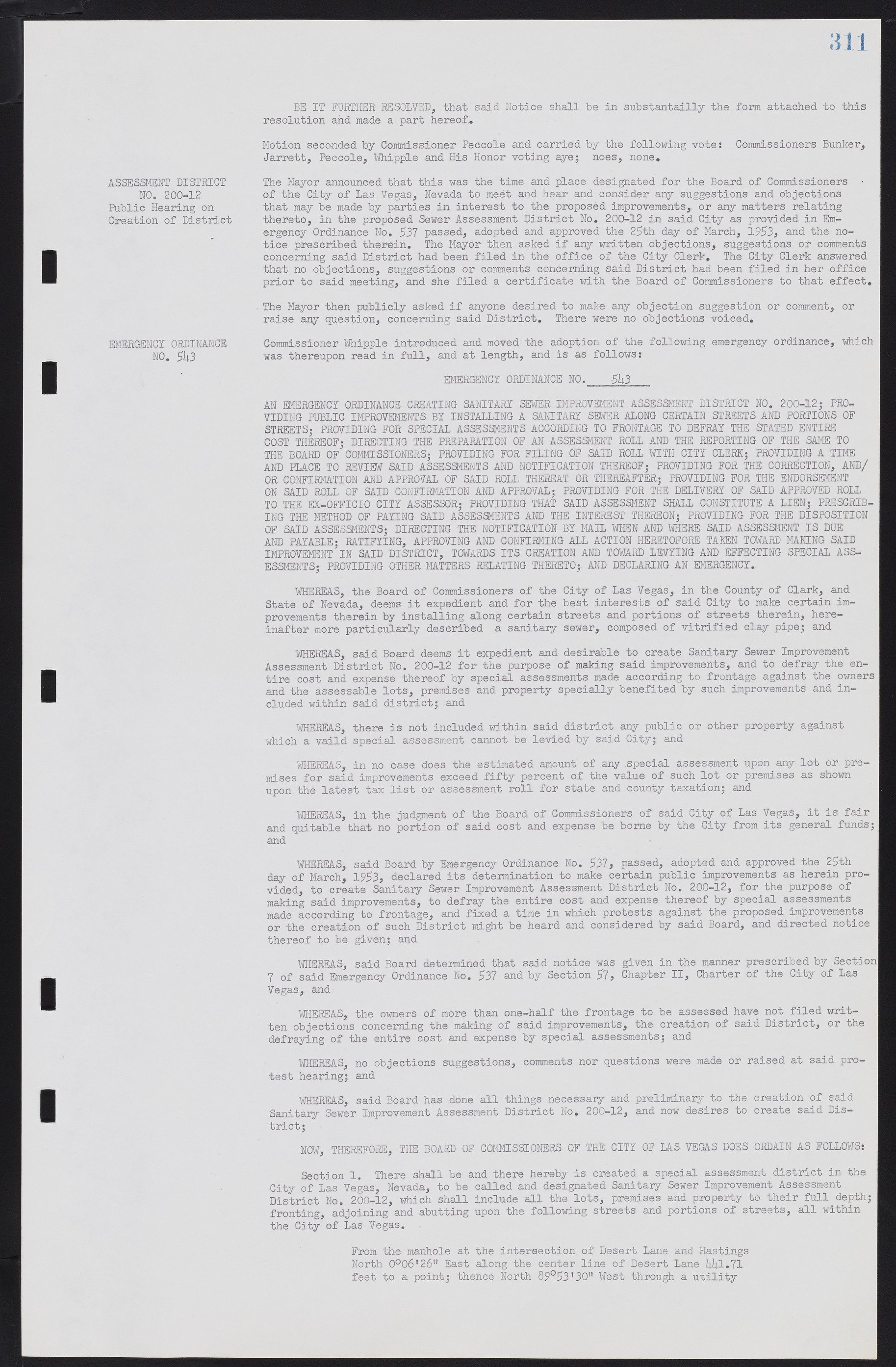 Las Vegas City Commission Minutes, May 26, 1952 to February 17, 1954, lvc000008-339