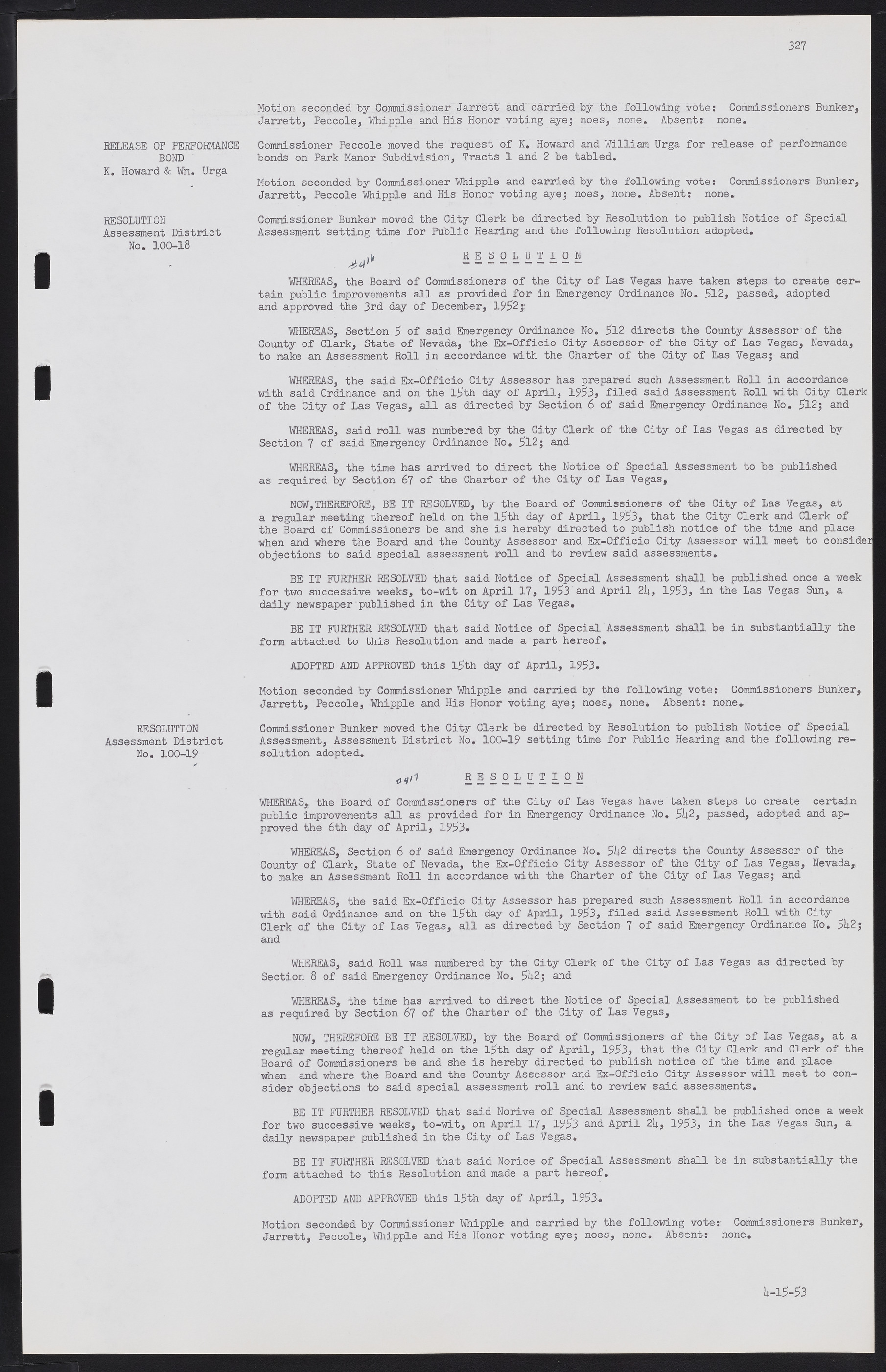 Las Vegas City Commission Minutes, May 26, 1952 to February 17, 1954, lvc000008-355