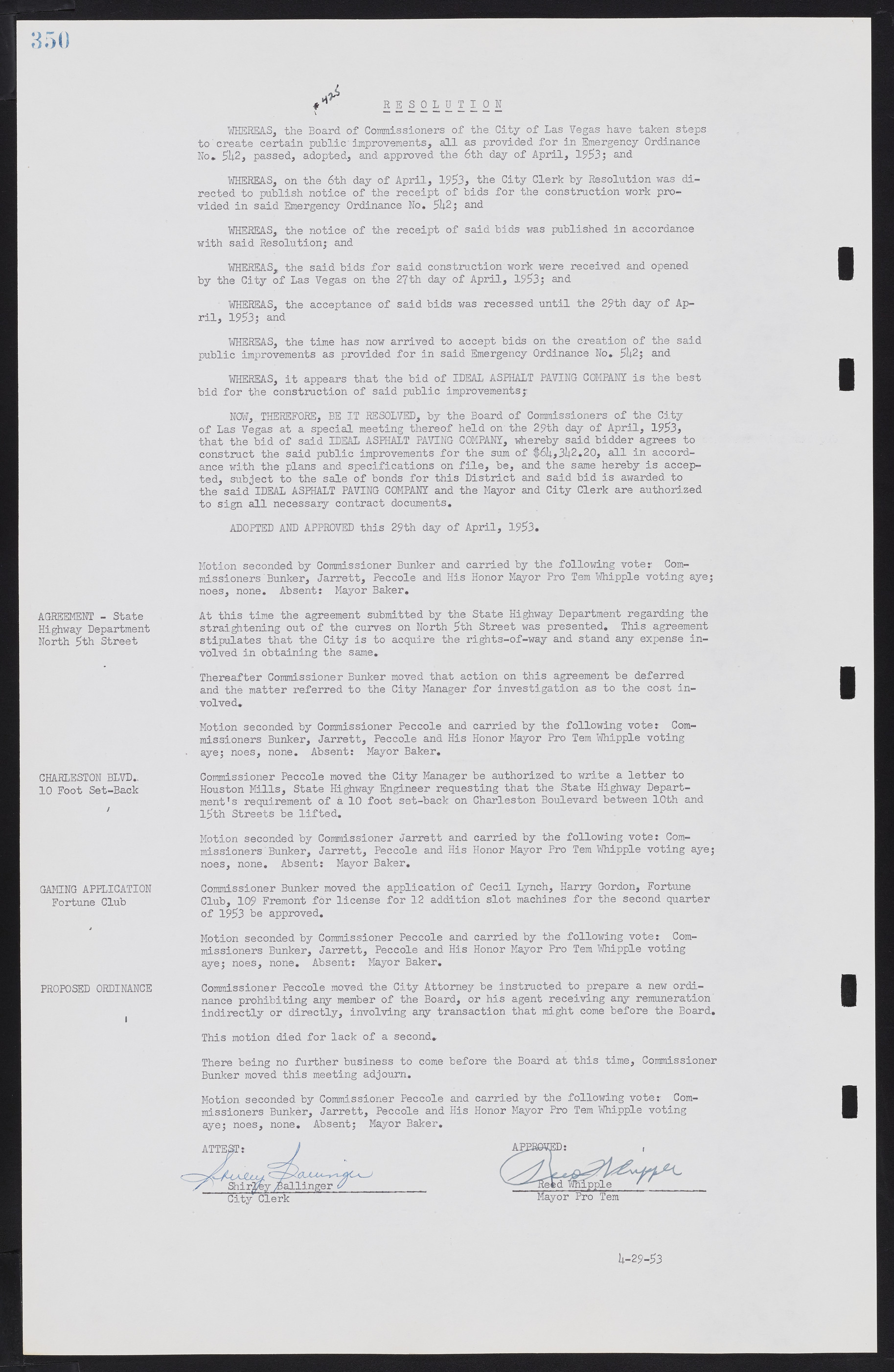 Las Vegas City Commission Minutes, May 26, 1952 to February 17, 1954, lvc000008-378