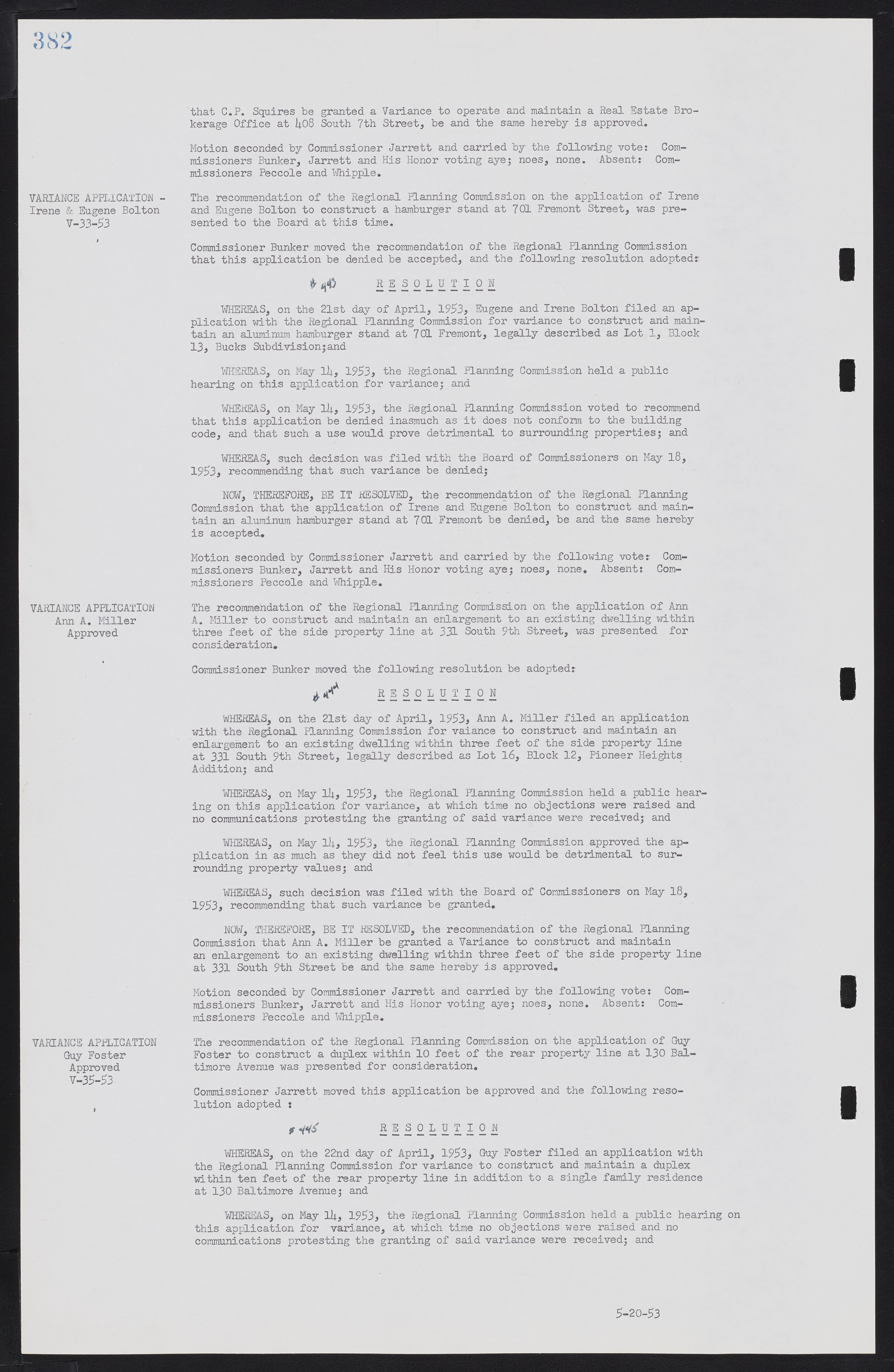 Las Vegas City Commission Minutes, May 26, 1952 to February 17, 1954, lvc000008-410