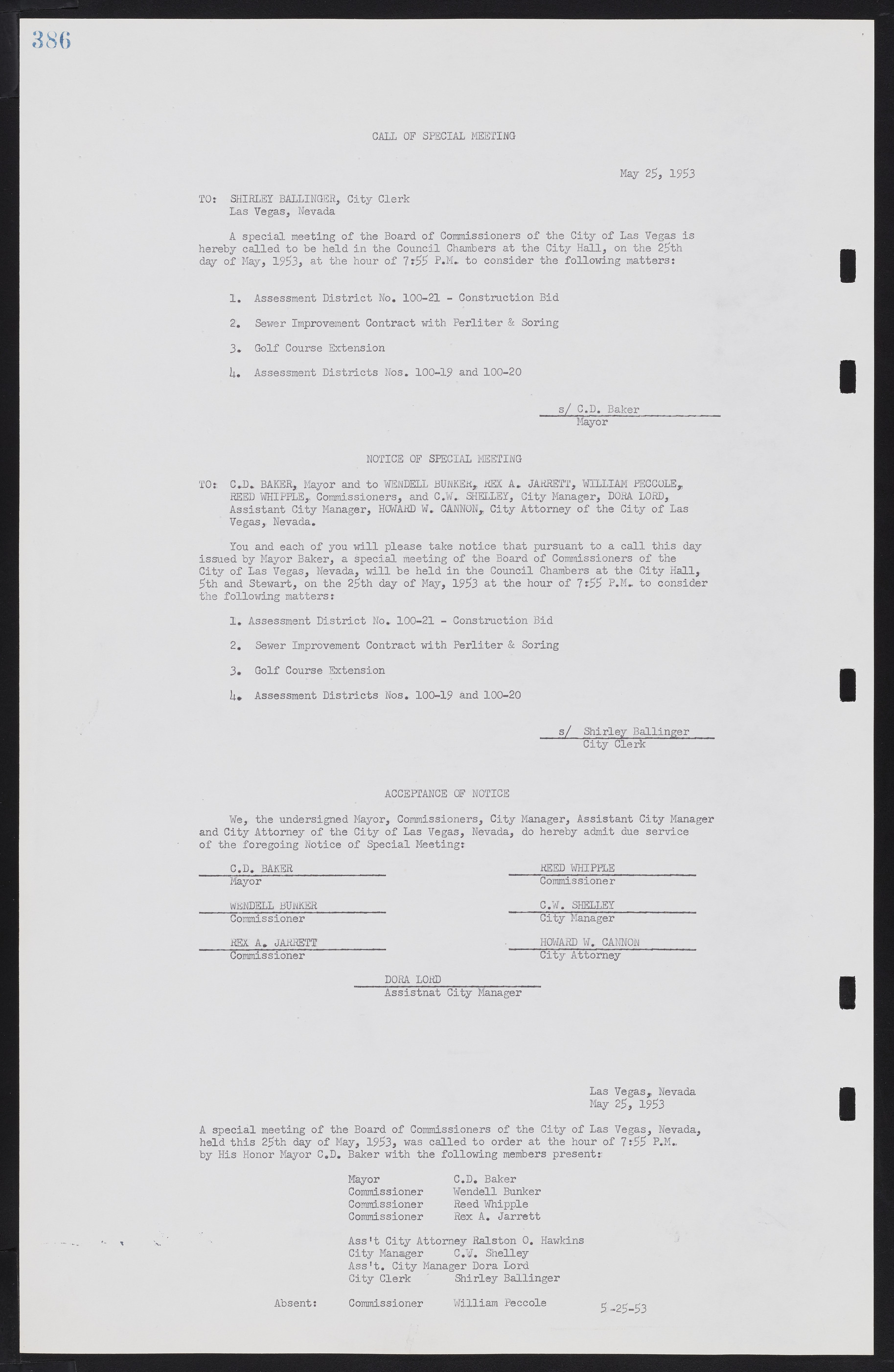 Las Vegas City Commission Minutes, May 26, 1952 to February 17, 1954, lvc000008-414