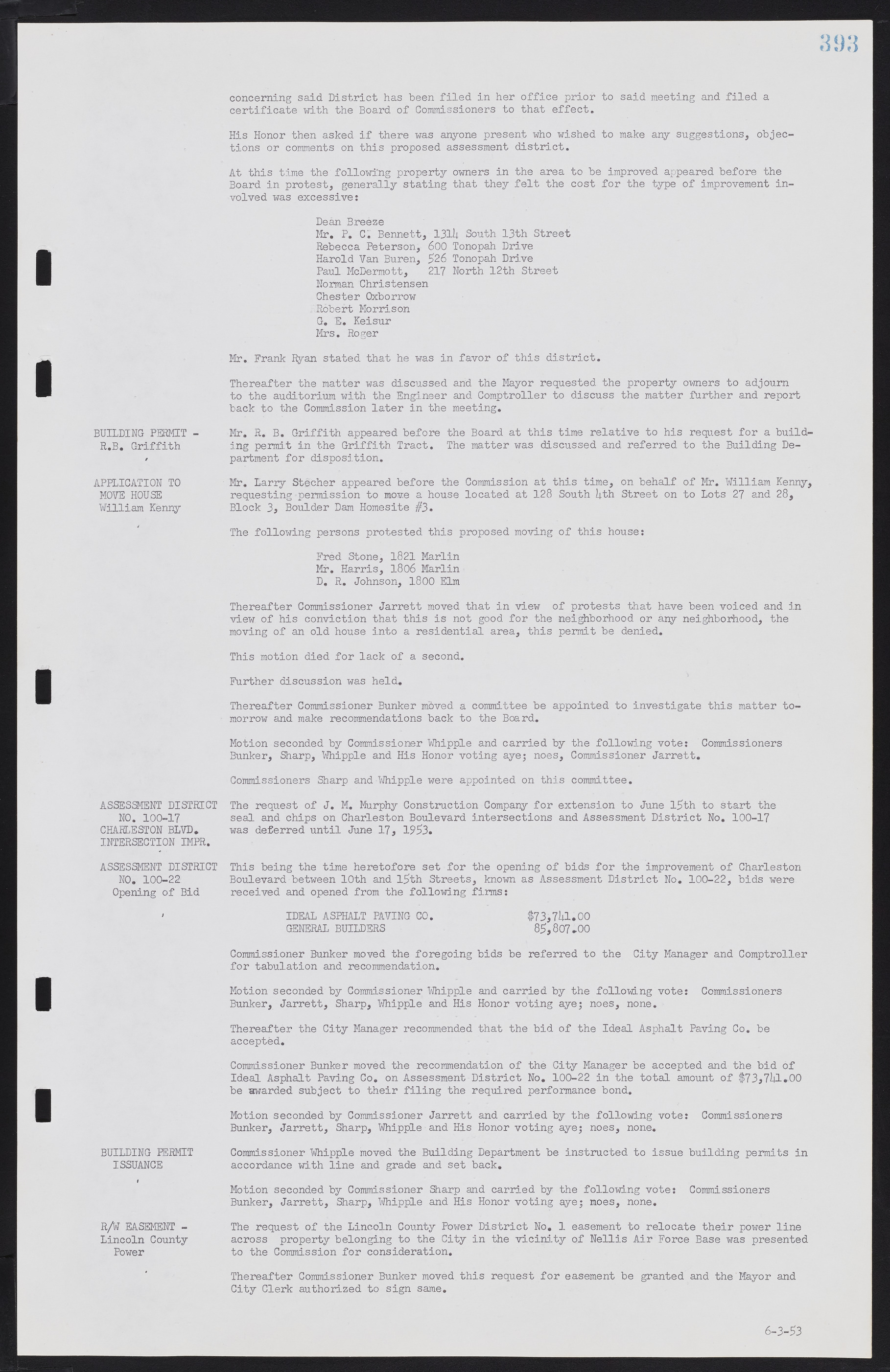 Las Vegas City Commission Minutes, May 26, 1952 to February 17, 1954, lvc000008-421