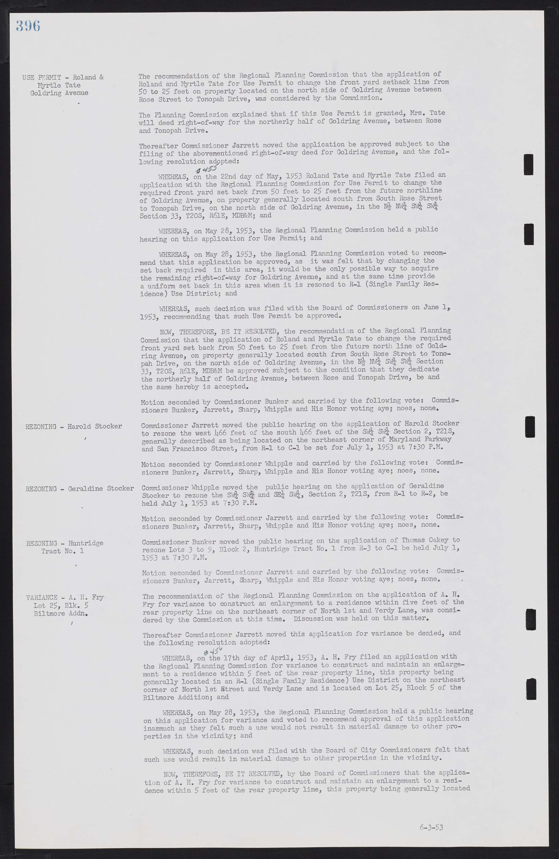 Las Vegas City Commission Minutes, May 26, 1952 to February 17, 1954, lvc000008-424