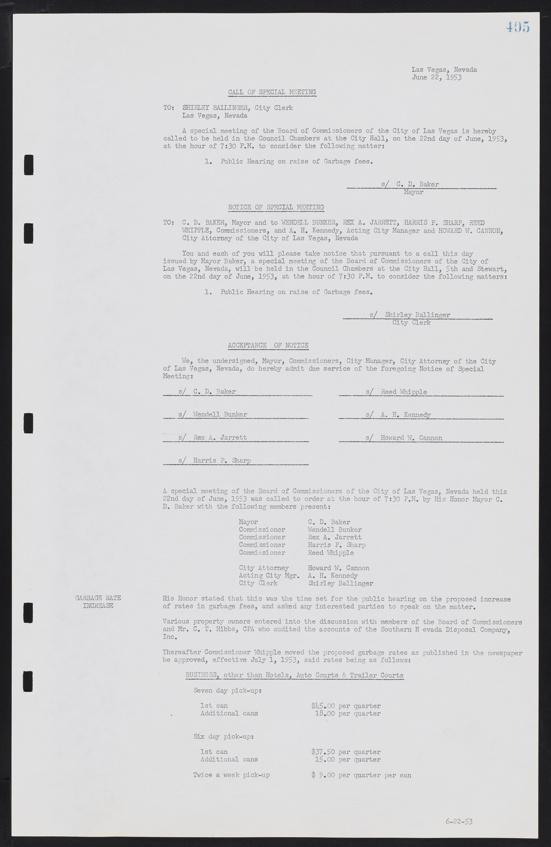 Las Vegas City Commission Minutes, May 26, 1952 to February 17, 1954, lvc000008-433