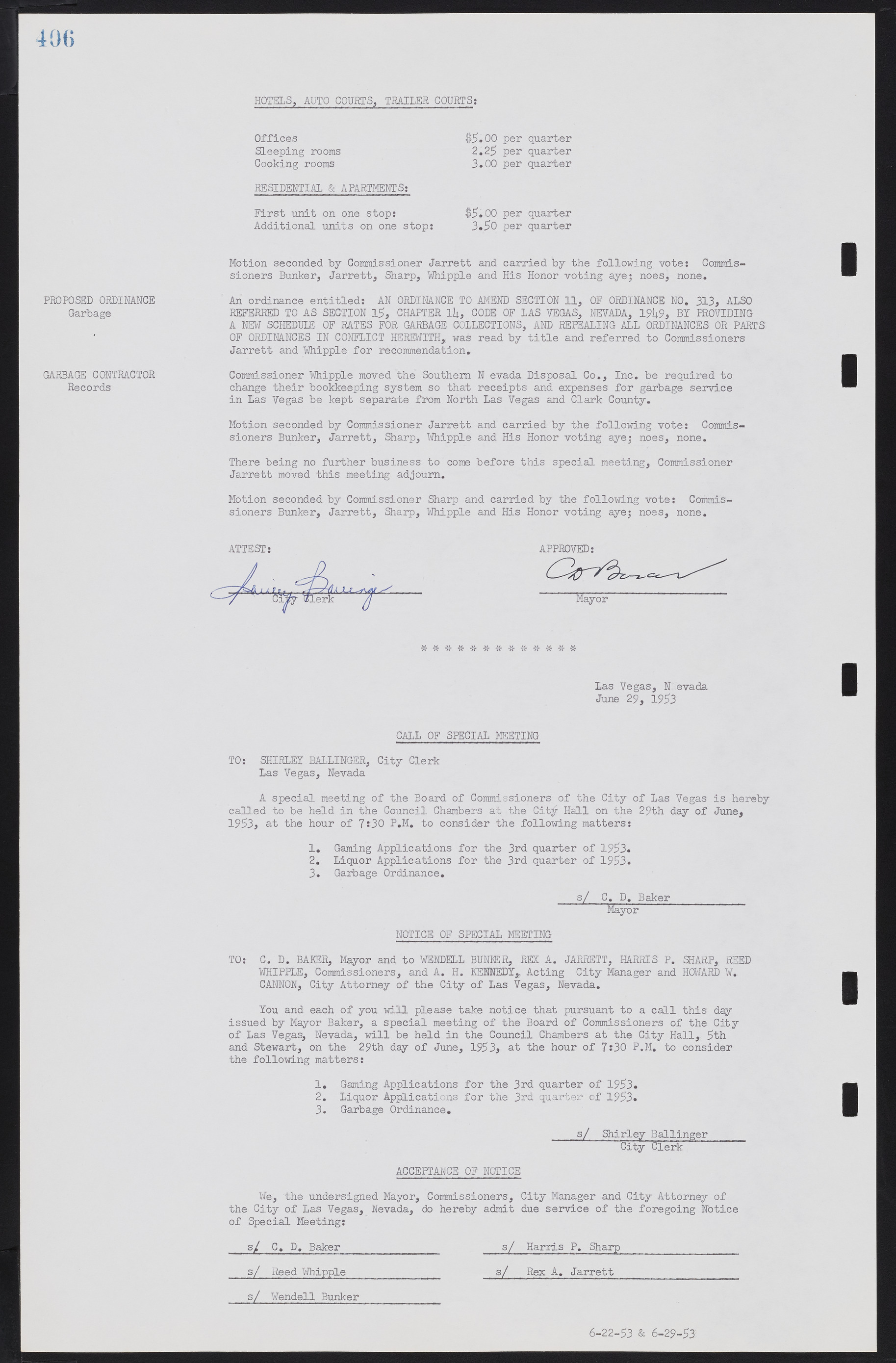 Las Vegas City Commission Minutes, May 26, 1952 to February 17, 1954, lvc000008-434