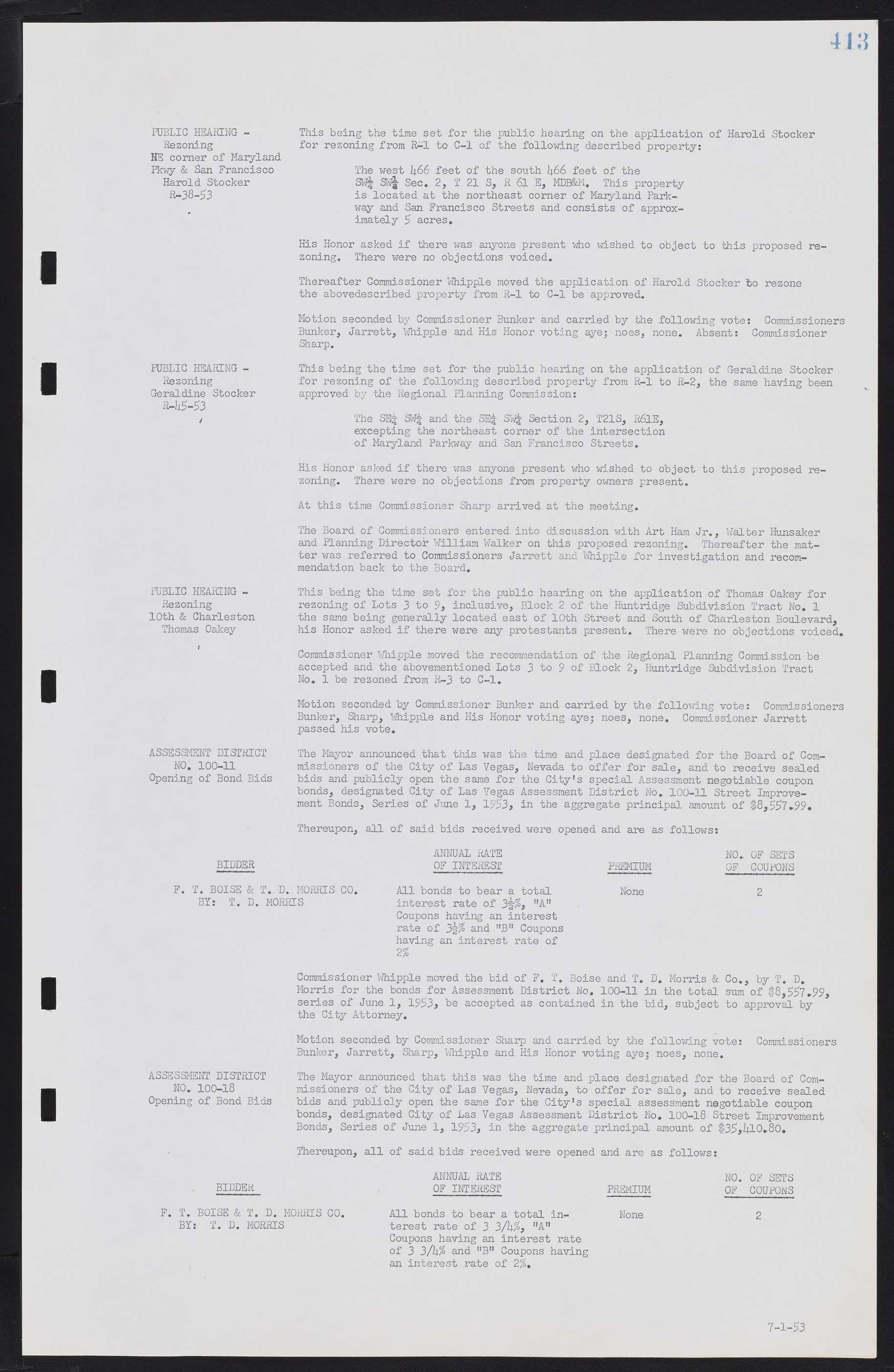 Las Vegas City Commission Minutes, May 26, 1952 to February 17, 1954, lvc000008-443