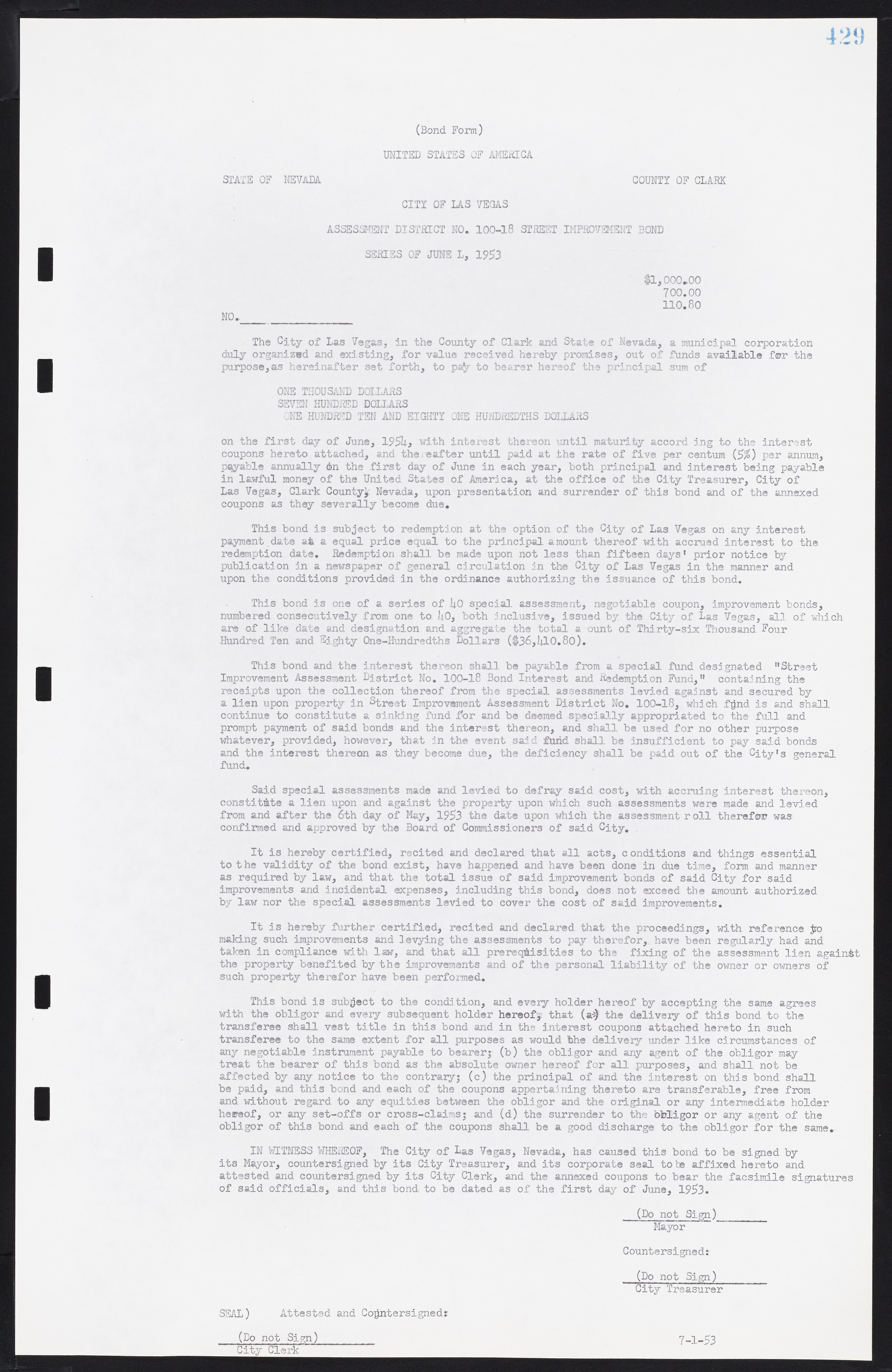 Las Vegas City Commission Minutes, May 26, 1952 to February 17, 1954, lvc000008-459