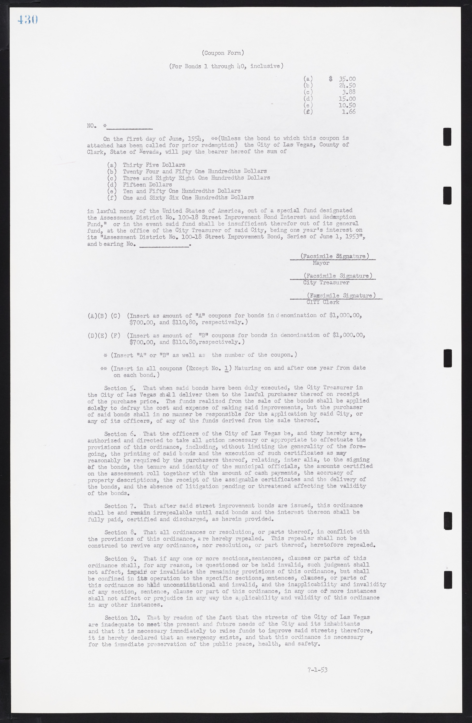 Las Vegas City Commission Minutes, May 26, 1952 to February 17, 1954, lvc000008-460