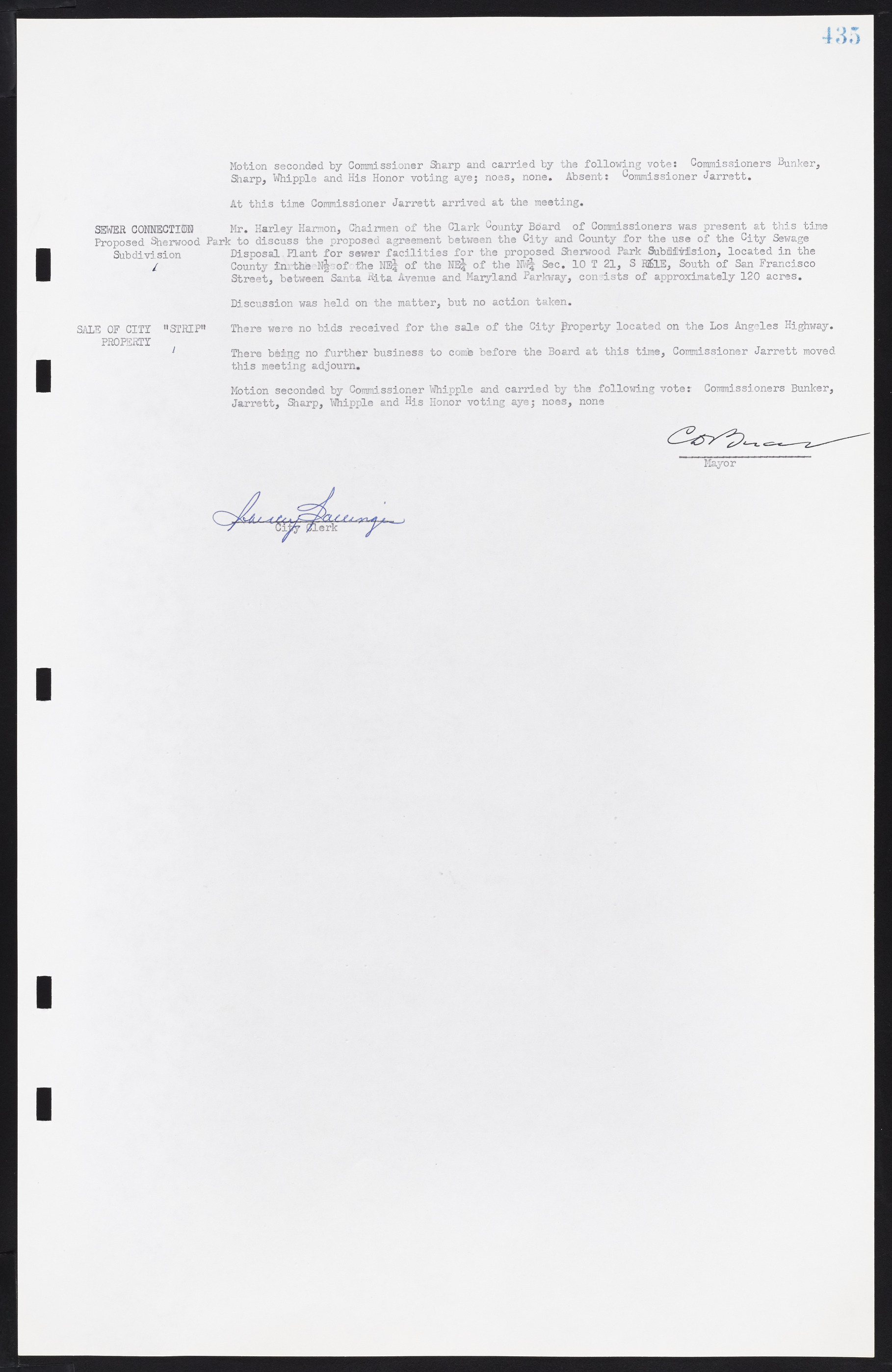 Las Vegas City Commission Minutes, May 26, 1952 to February 17, 1954, lvc000008-465