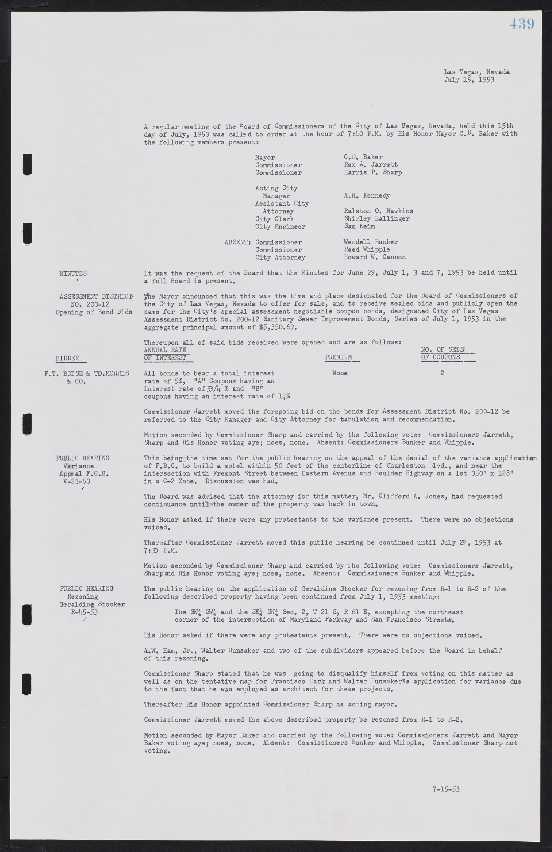 Las Vegas City Commission Minutes, May 26, 1952 to February 17, 1954, lvc000008-469