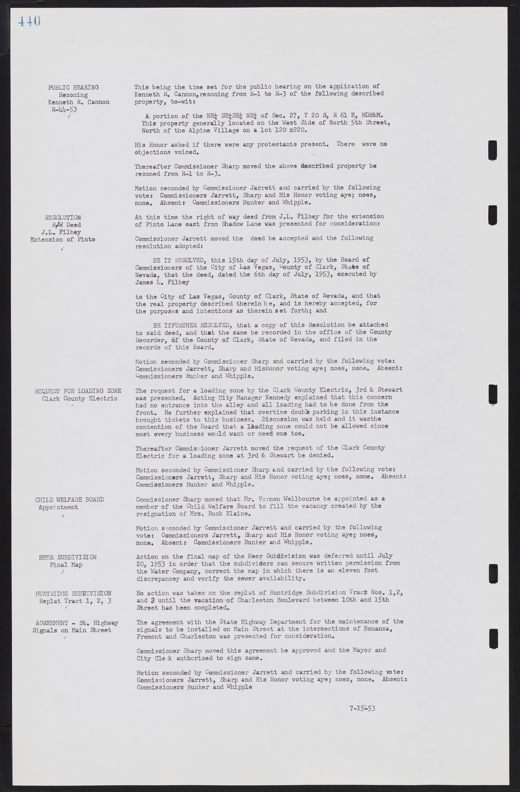 Las Vegas City Commission Minutes, May 26, 1952 to February 17, 1954, lvc000008-470