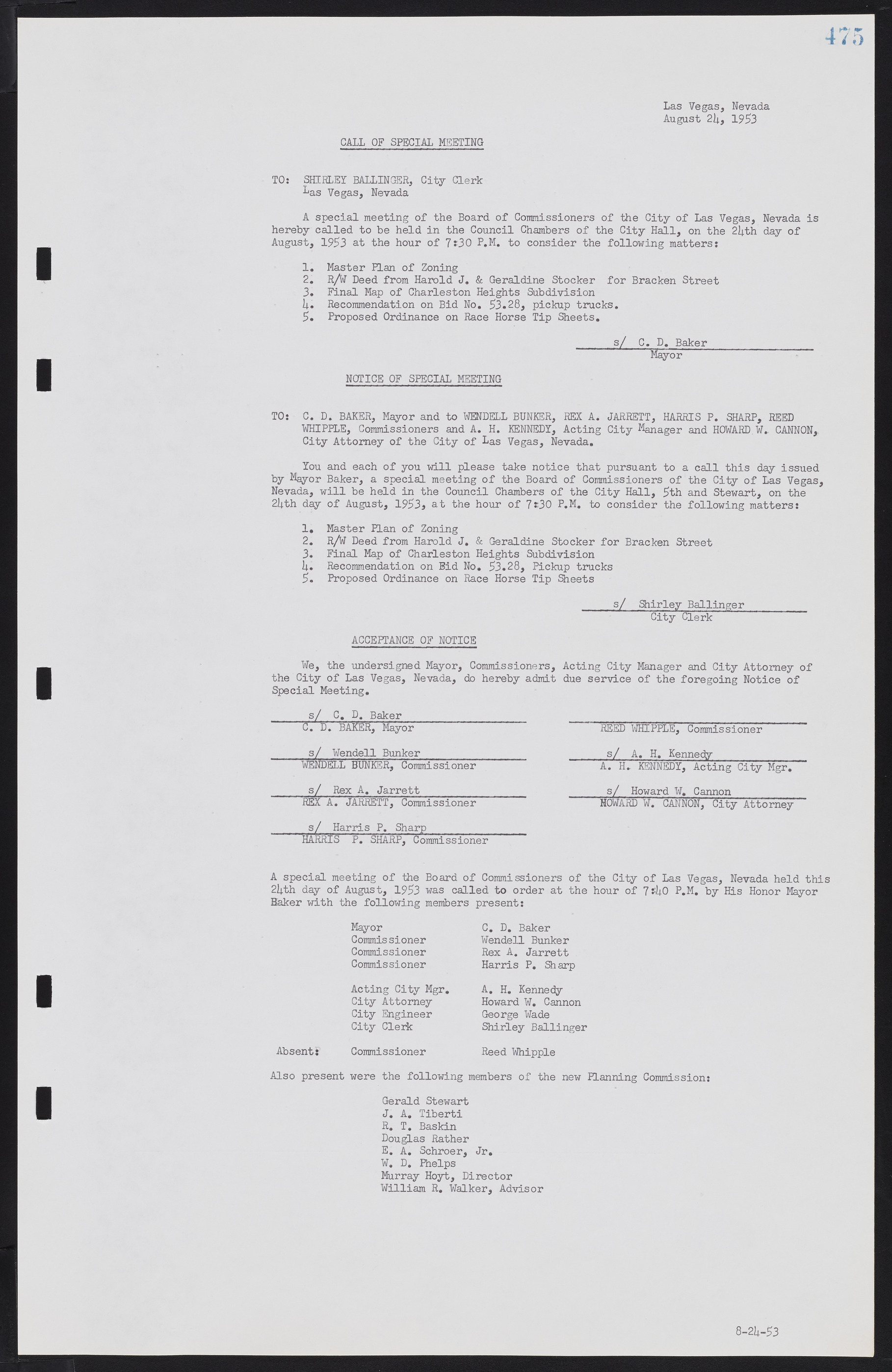 Las Vegas City Commission Minutes, May 26, 1952 to February 17, 1954, lvc000008-505