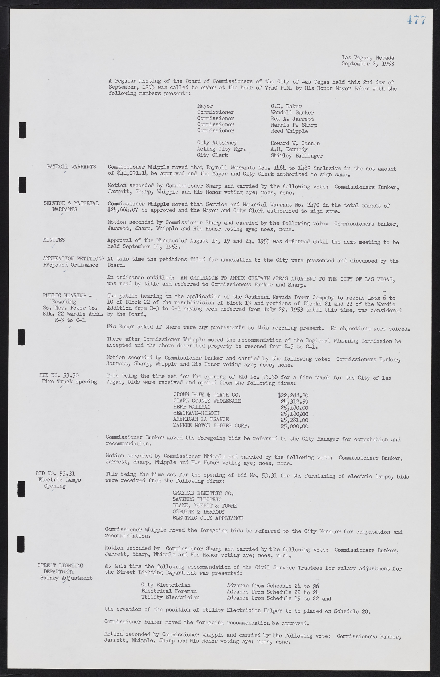 Las Vegas City Commission Minutes, May 26, 1952 to February 17, 1954, lvc000008-507