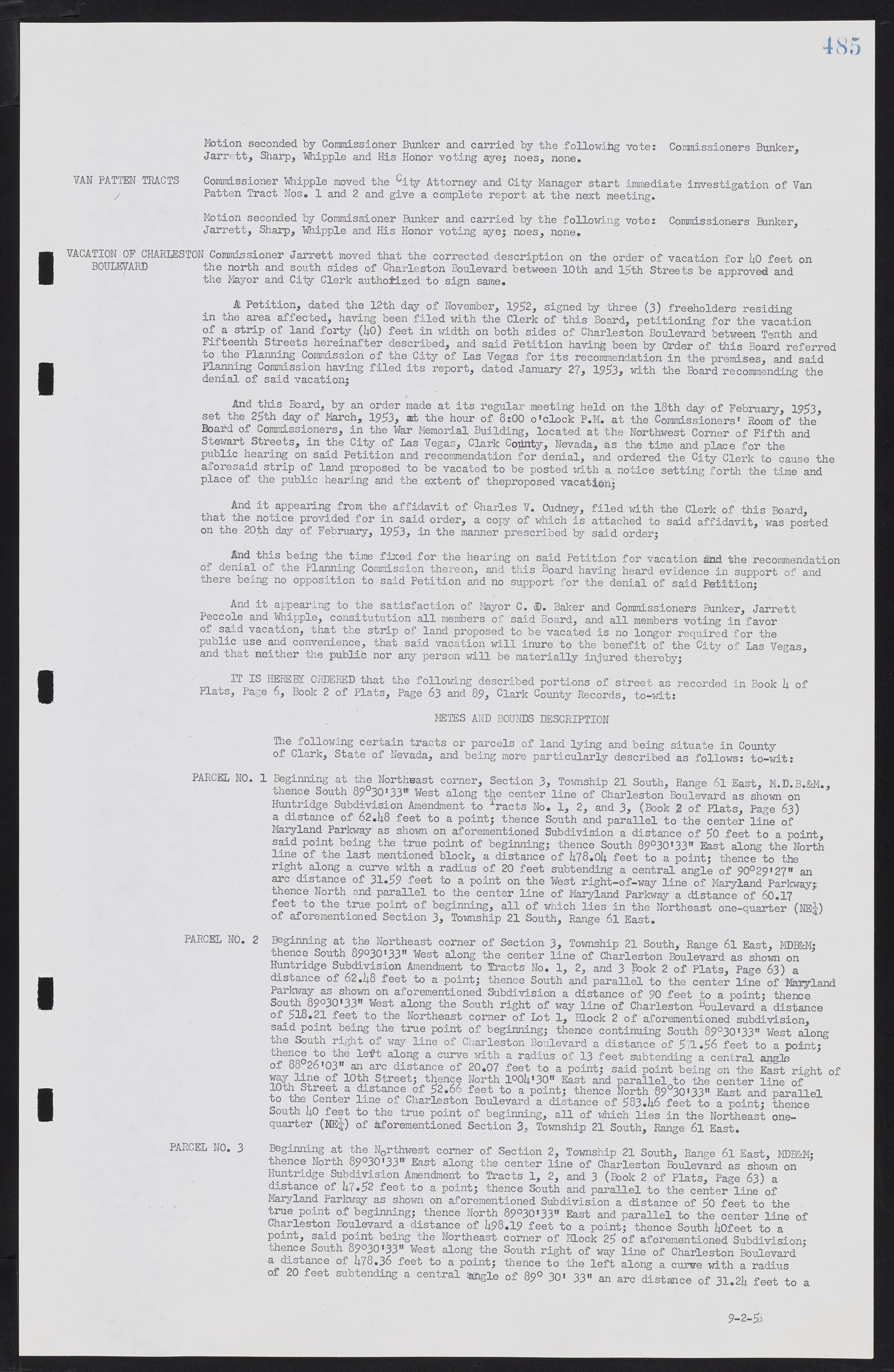 Las Vegas City Commission Minutes, May 26, 1952 to February 17, 1954, lvc000008-515