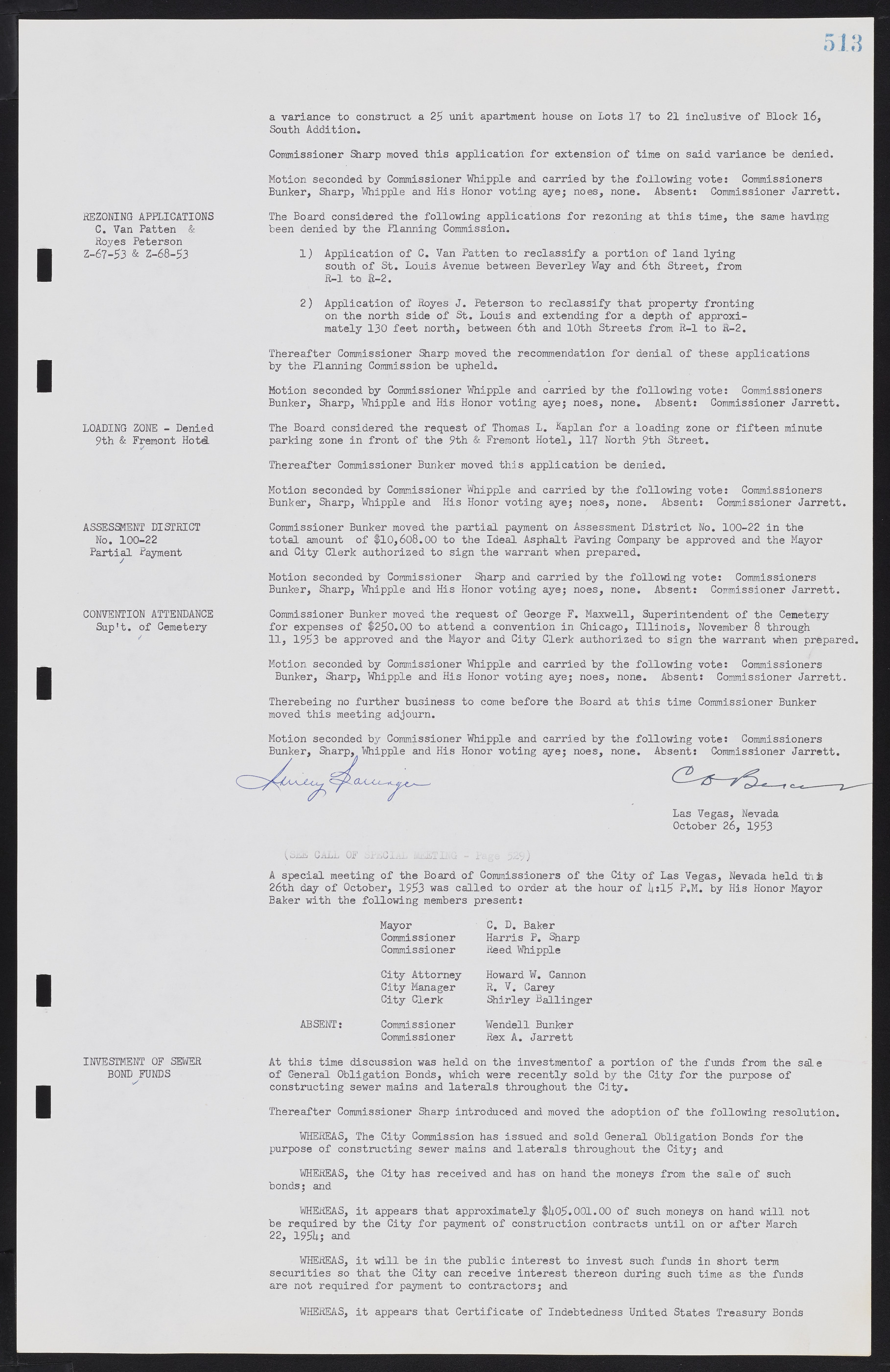 Las Vegas City Commission Minutes, May 26, 1952 to February 17, 1954, lvc000008-543