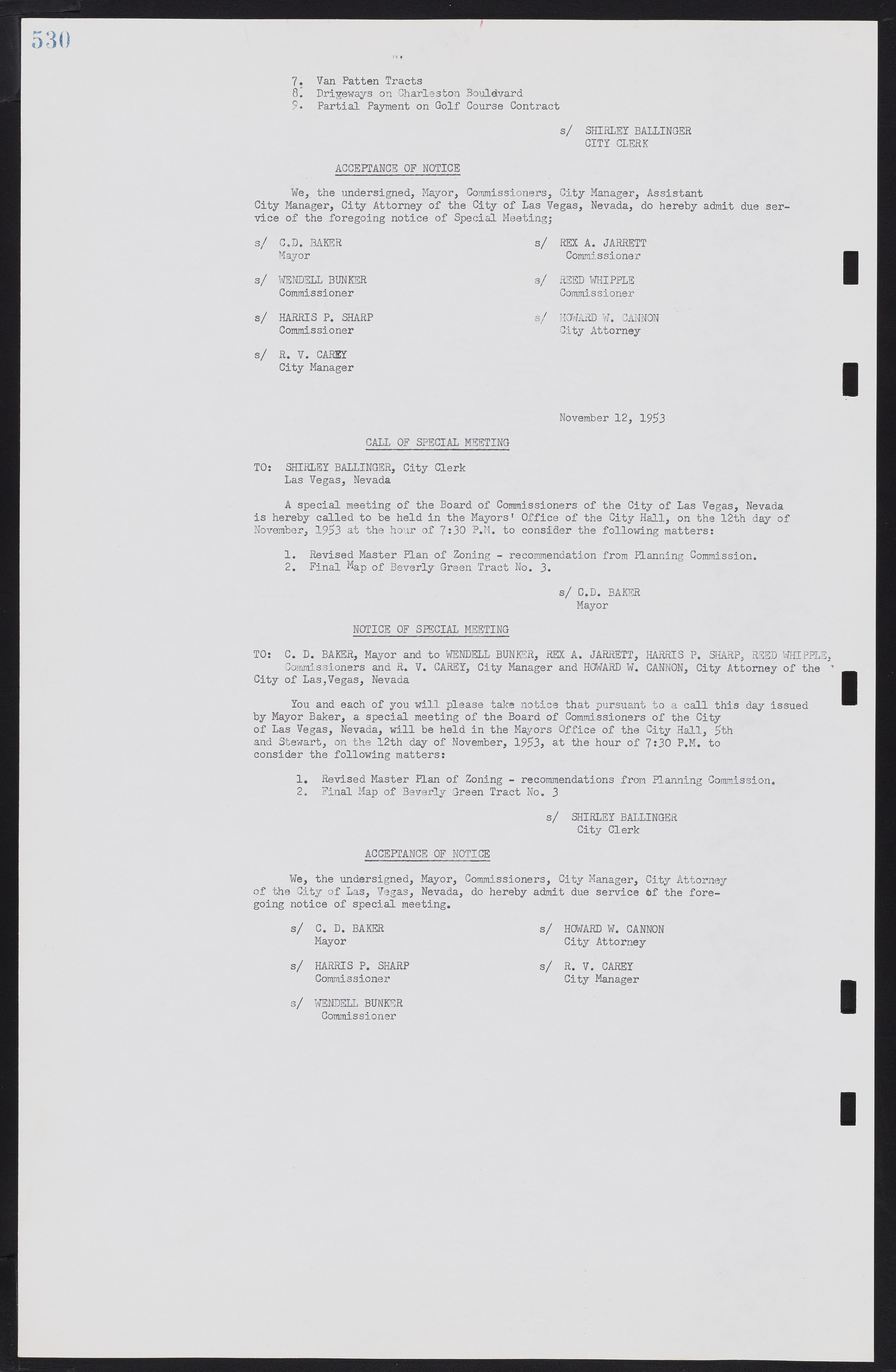 Las Vegas City Commission Minutes, May 26, 1952 to February 17, 1954, lvc000008-560